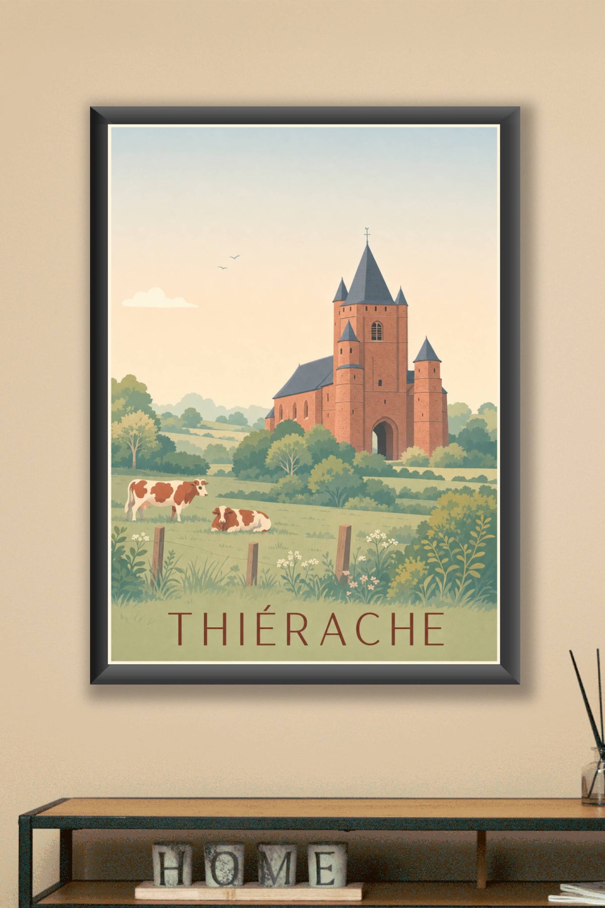 Affiche de la Thiérache - Poster des églises fortifiées