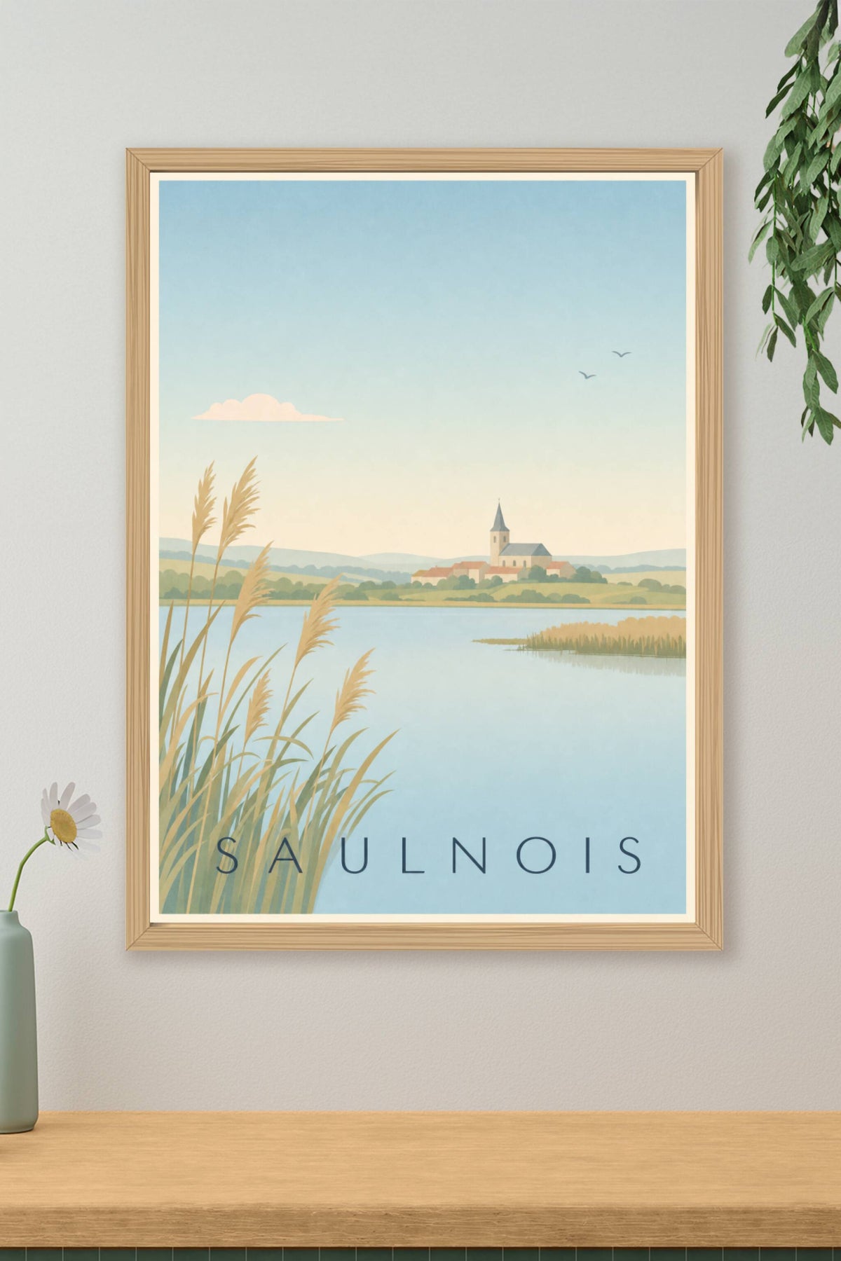 Affiche du Saulnois - Poster de l'étang de Lindre