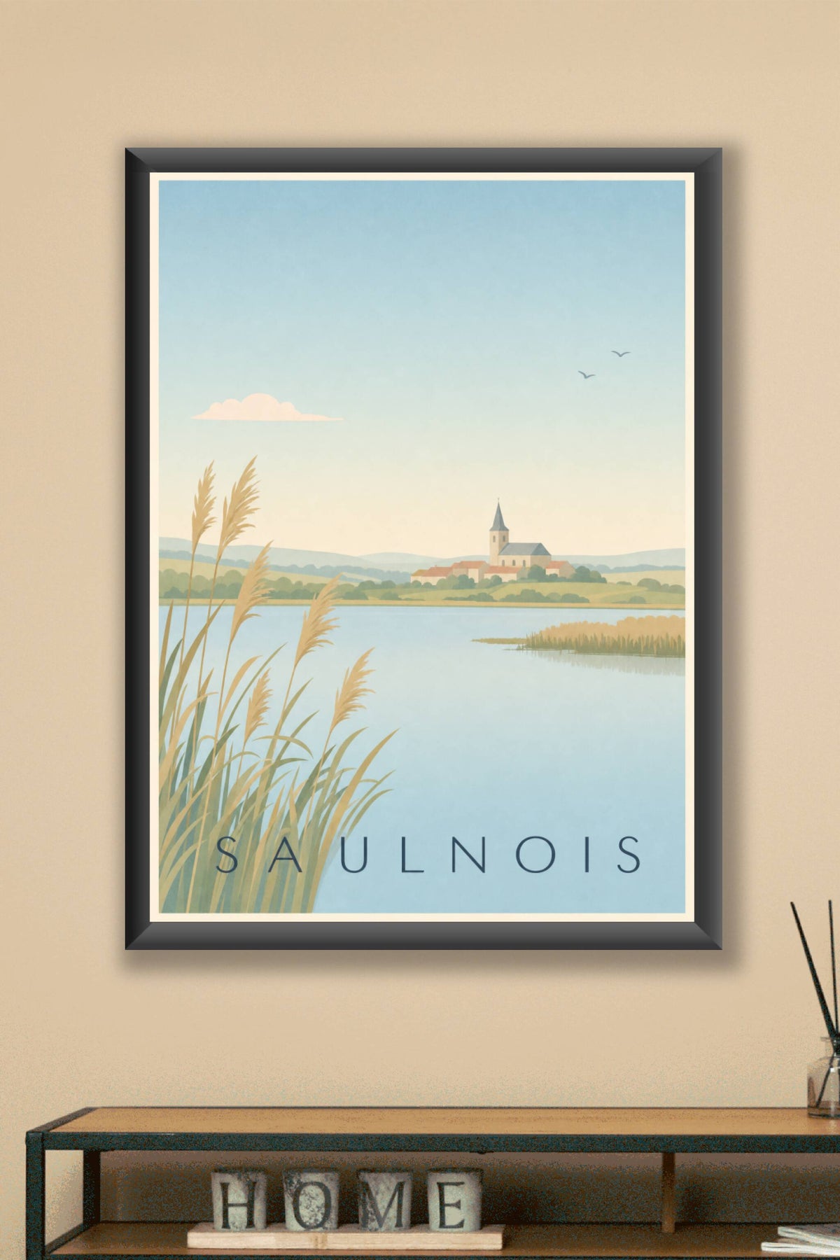 Affiche du Saulnois - Poster de l'étang de Lindre