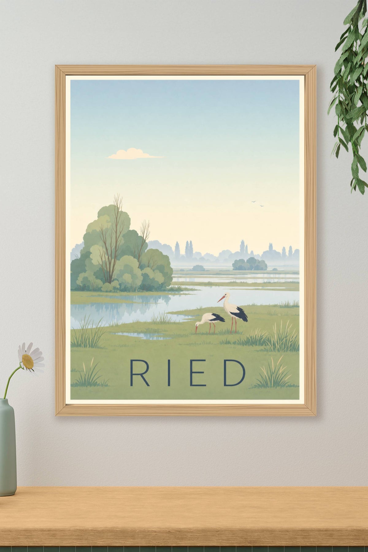 Affiche du Ried - Poster de la plaine d'Alsace