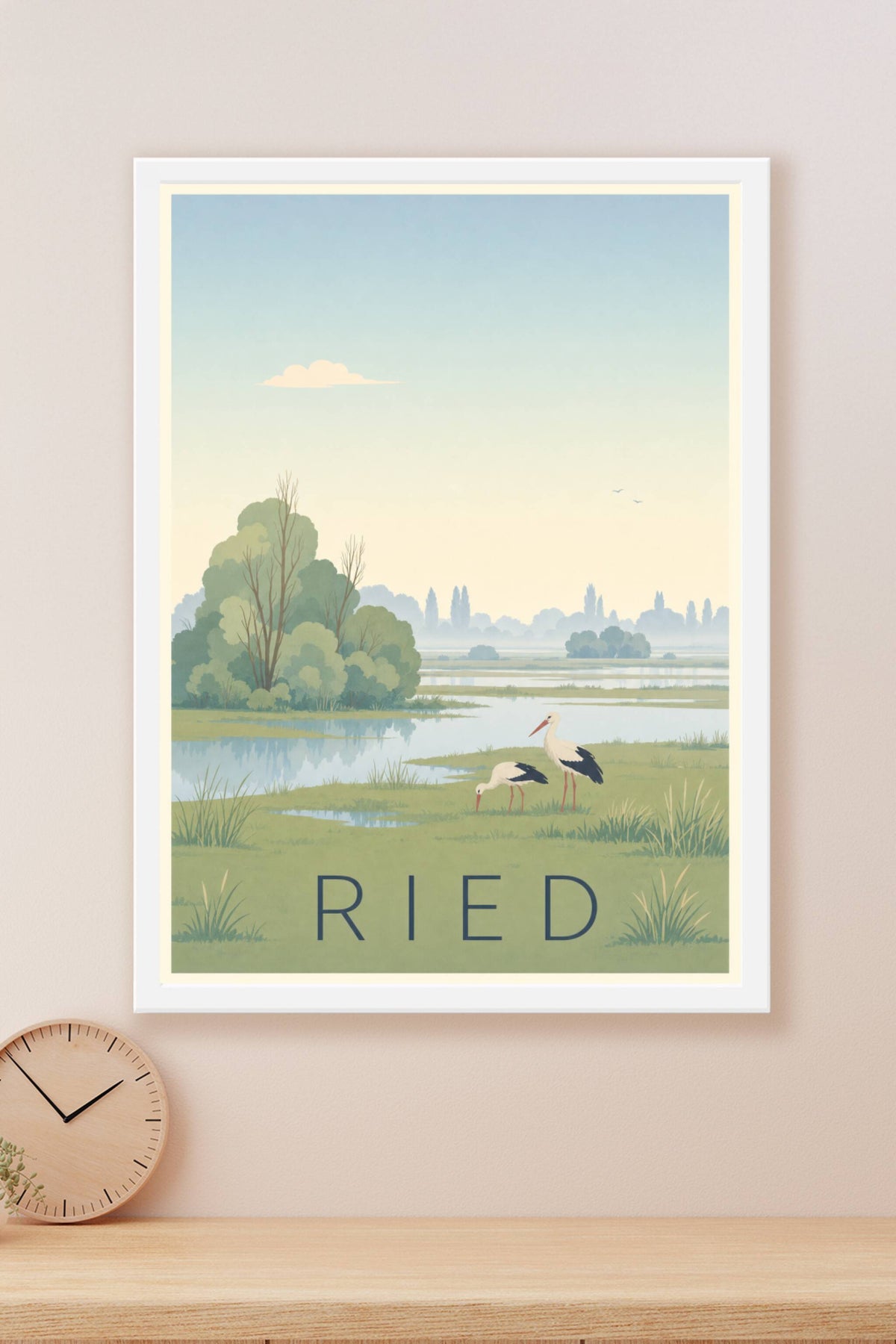 Affiche du Ried - Poster de la plaine d'Alsace