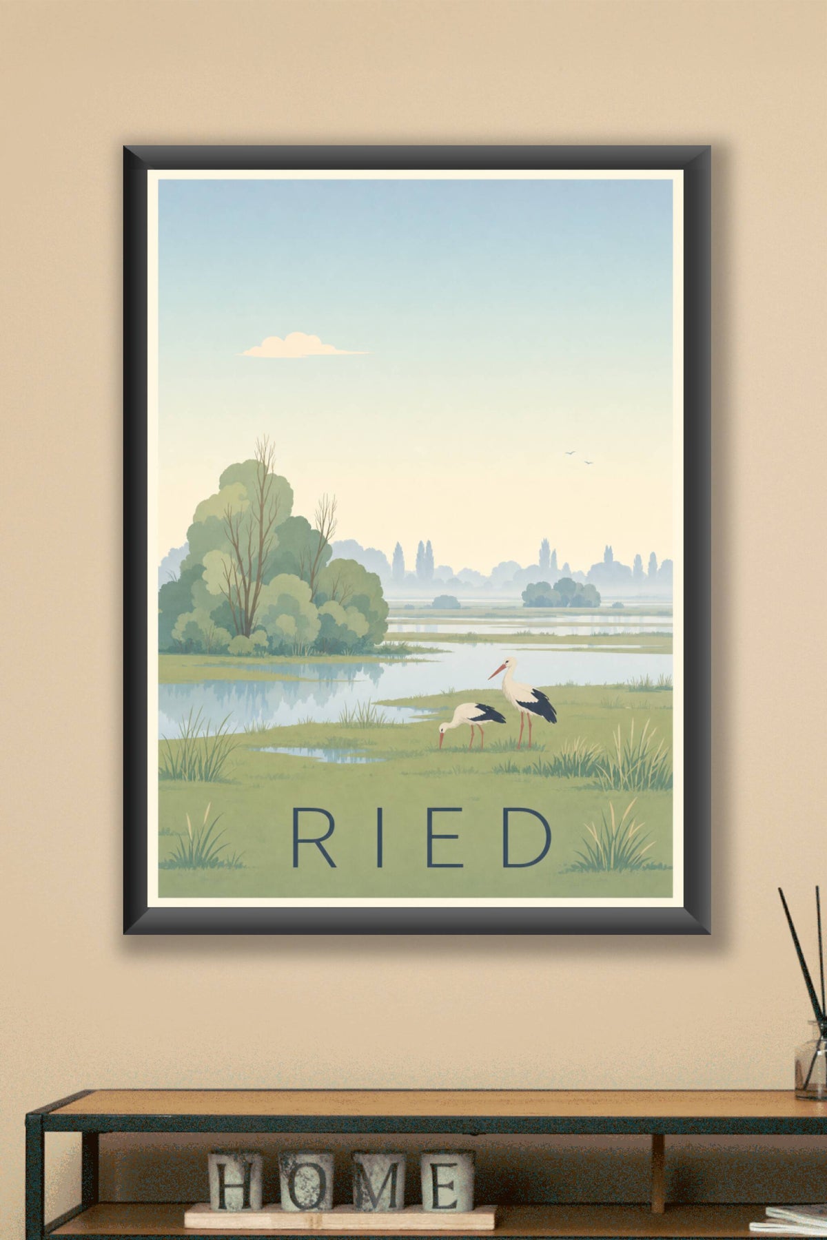 Affiche du Ried - Poster de la plaine d'Alsace