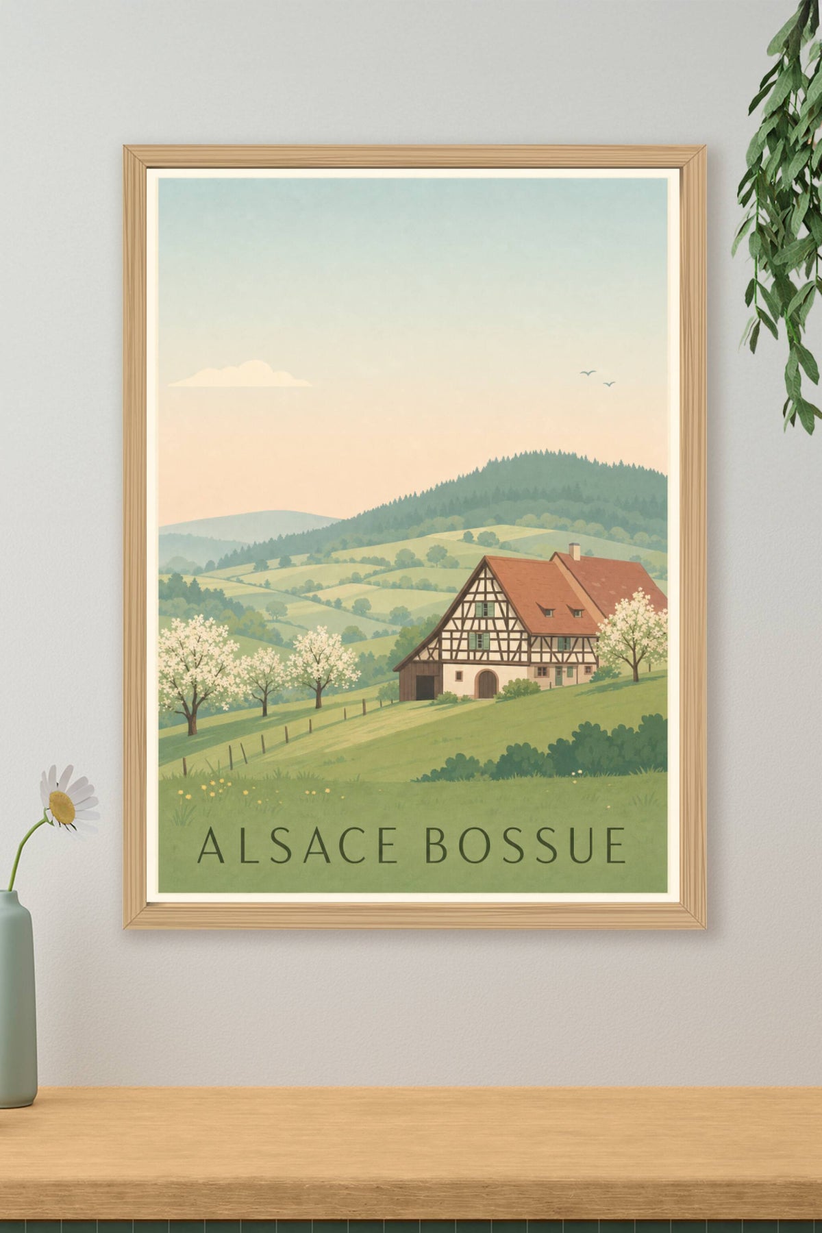 Affiche de l'Alsace Bossue - Poster de La Petite-Pierre