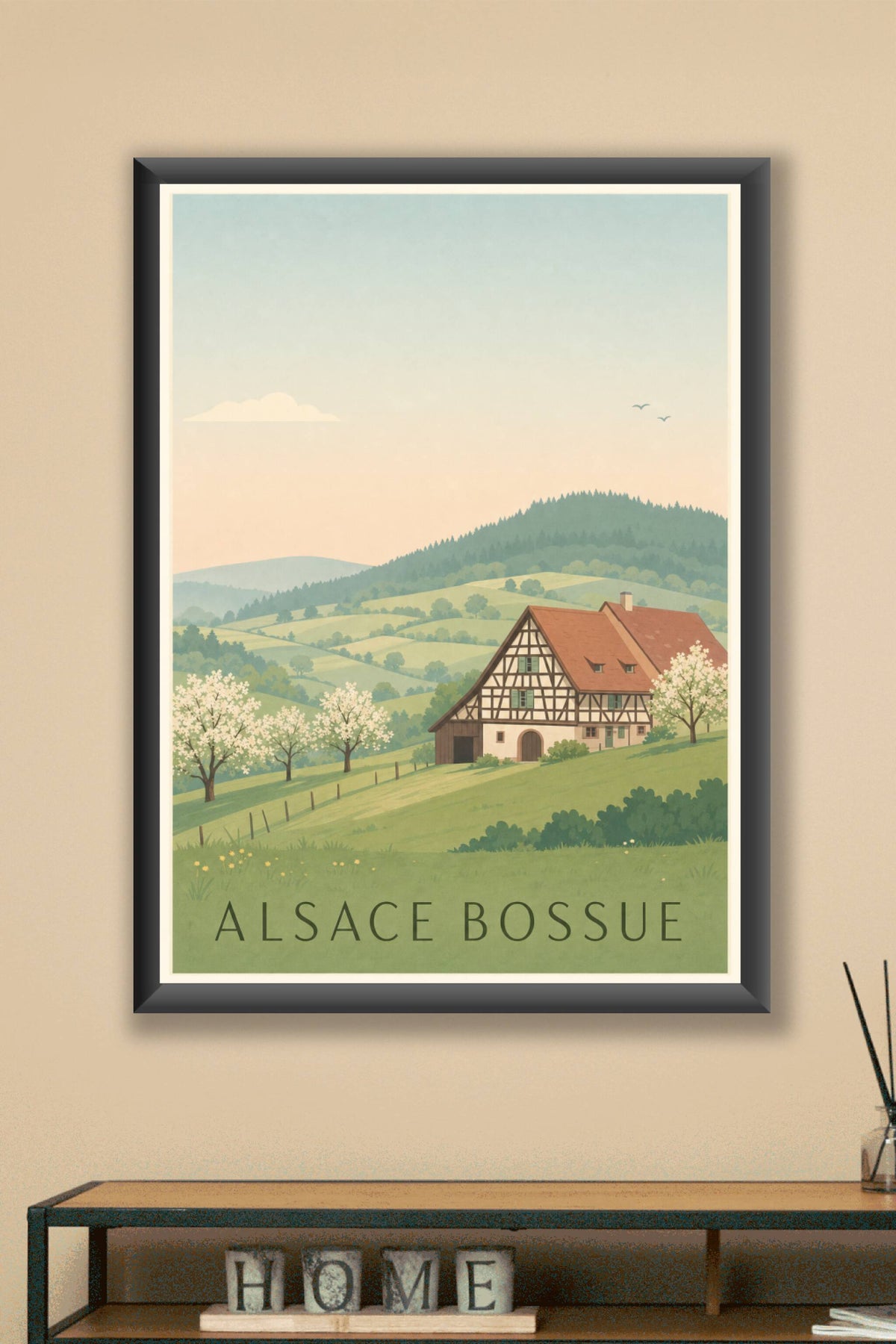 Affiche de l'Alsace Bossue - Poster de La Petite-Pierre