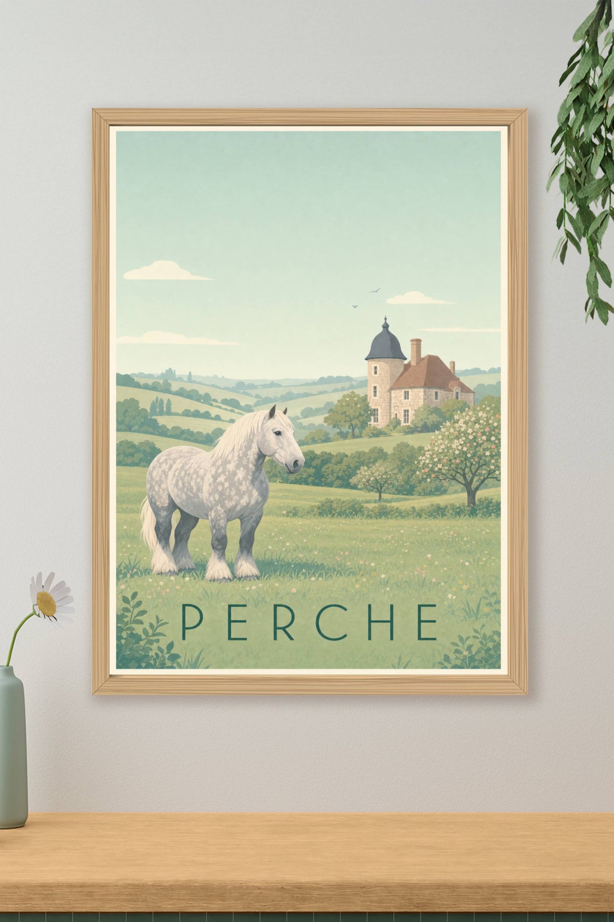 Affiche du Perche - Poster du cheval percheron