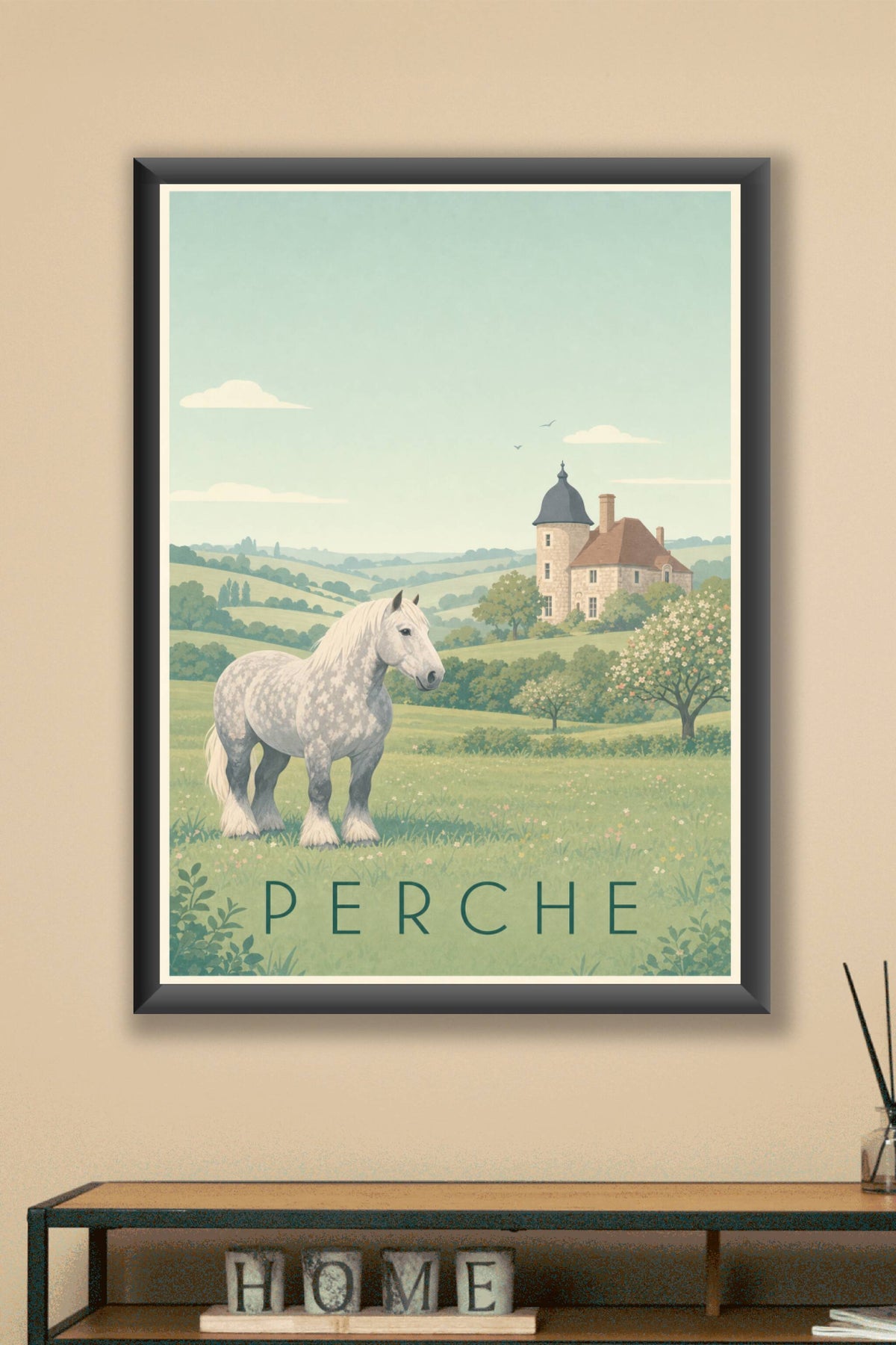 Affiche du Perche - Poster du cheval percheron