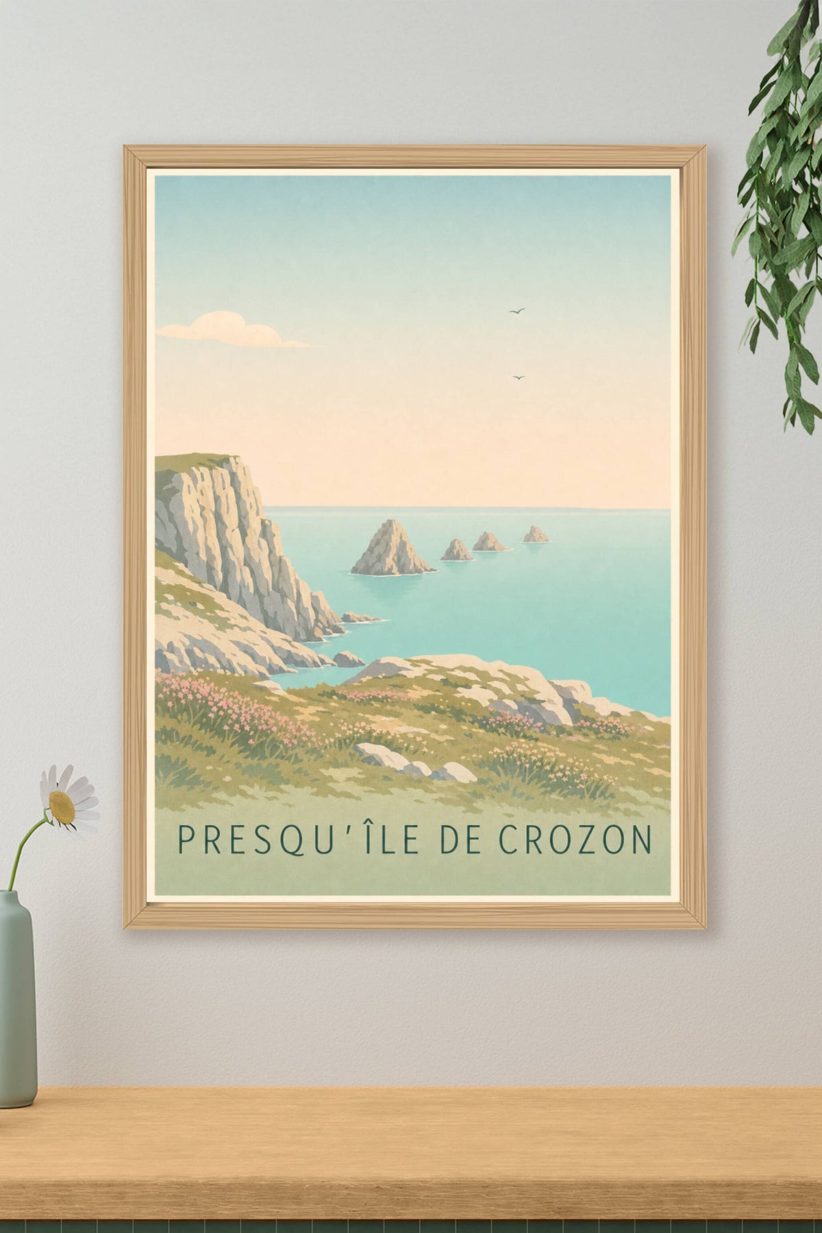 Affiche de la Presqu'île de Crozon - Poster de la pointe de Pen-Hir
