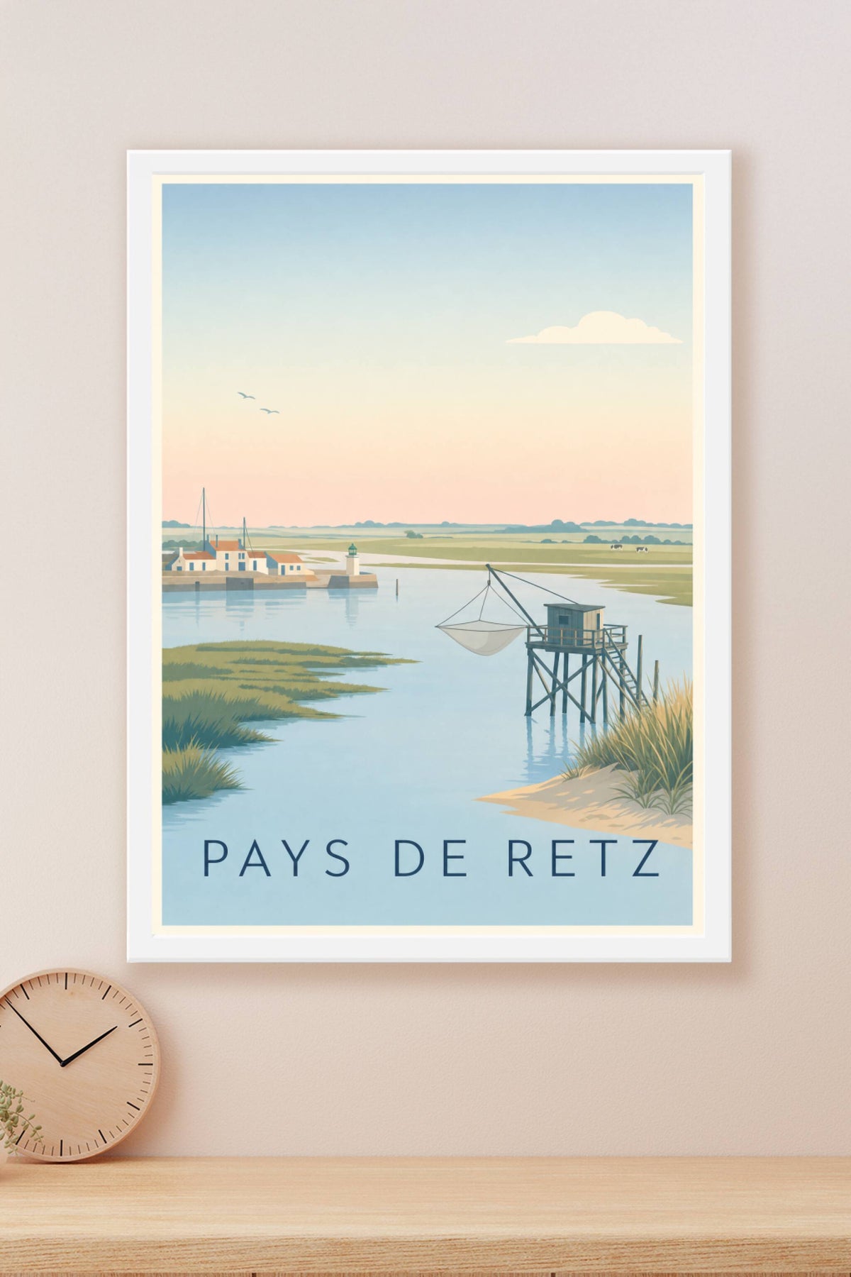 Affiche du Pays de Retz - Poster de la baie de Bourgneuf