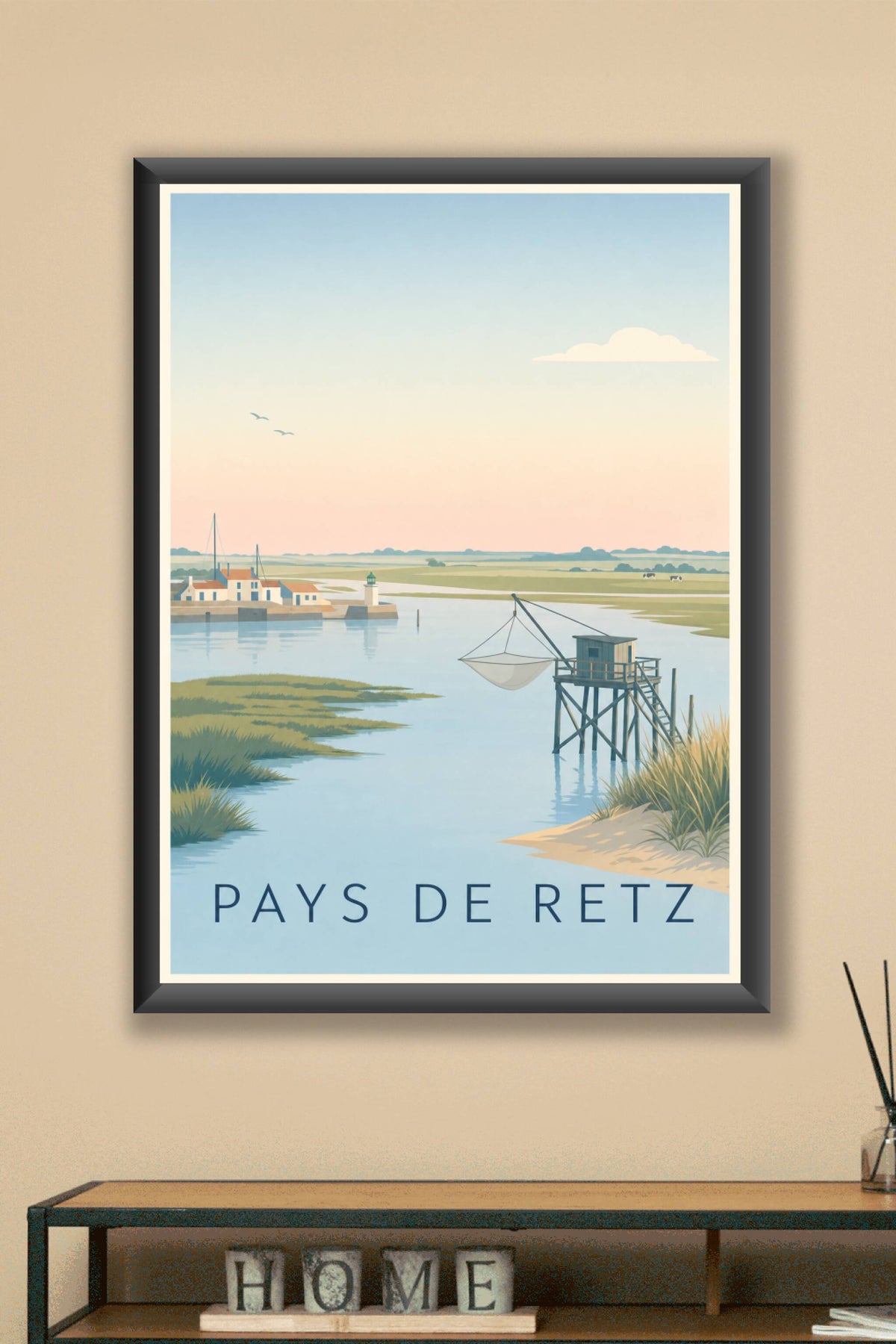 Affiche du Pays de Retz - Poster de la baie de Bourgneuf