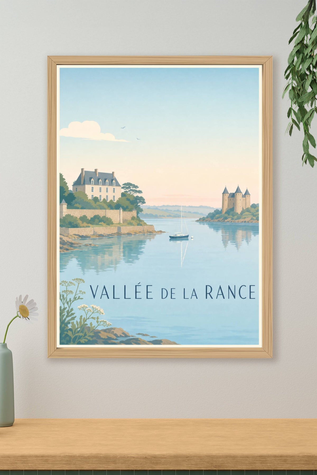 Affiche de la Vallée de la Rance - Poster de Dinan