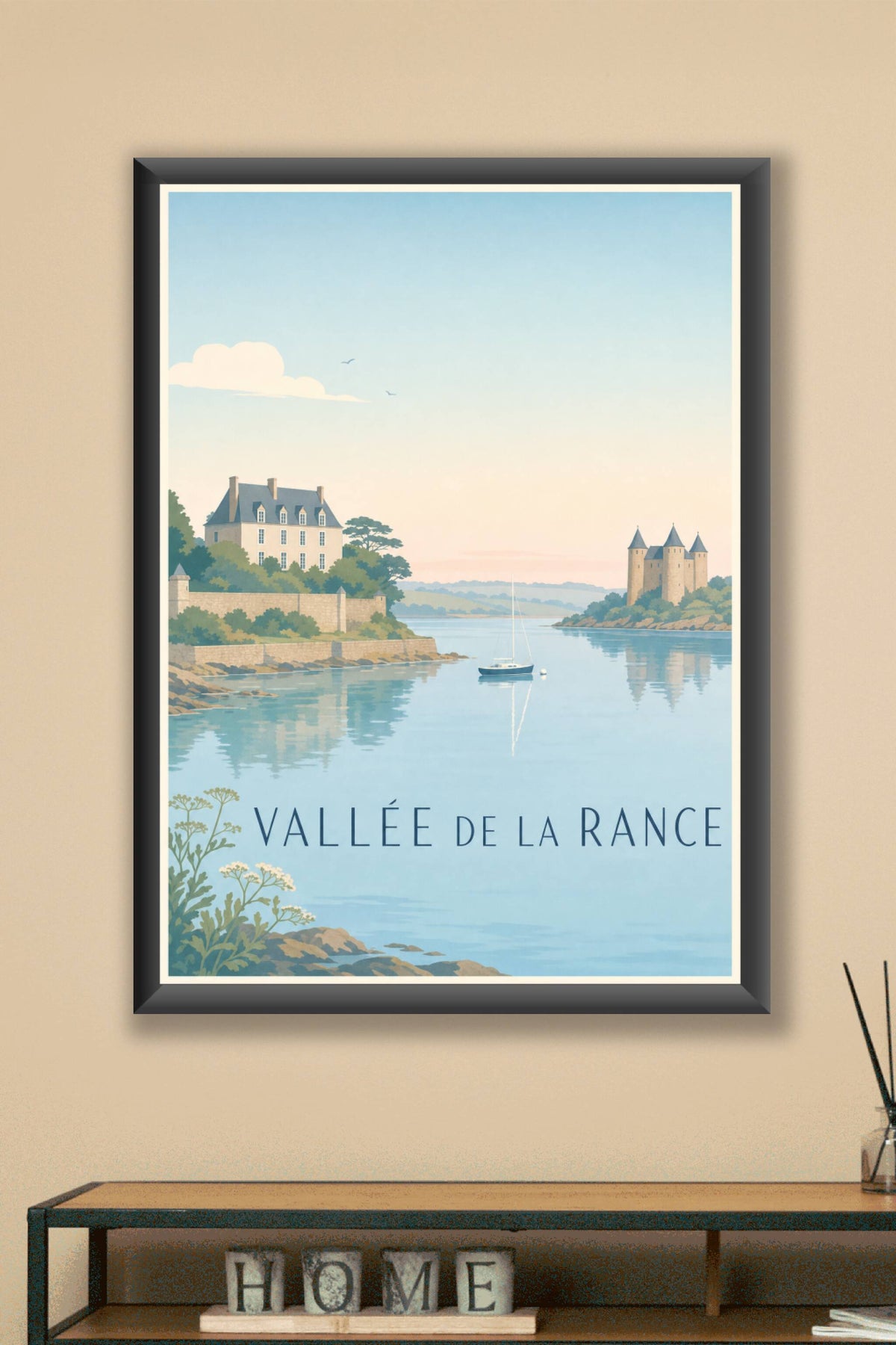 Affiche de la Vallée de la Rance - Poster de Dinan