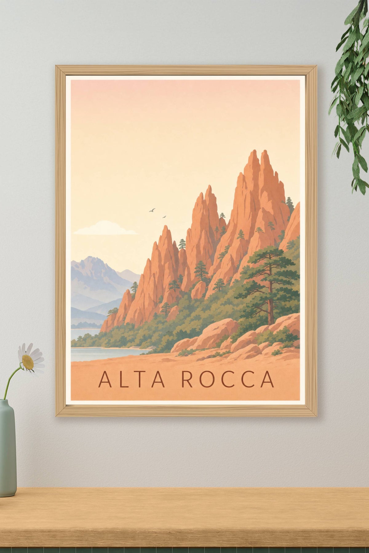 Affiche de l'Alta Rocca - Poster des aiguilles de Bavella