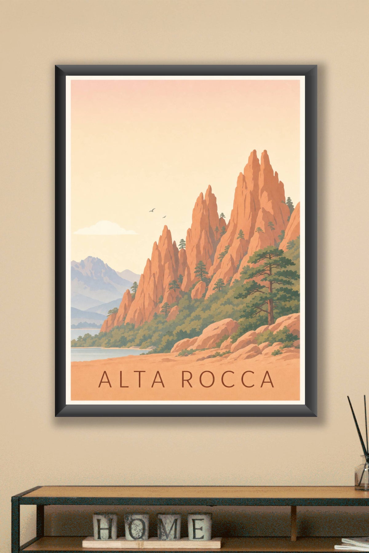 Affiche de l'Alta Rocca - Poster des aiguilles de Bavella