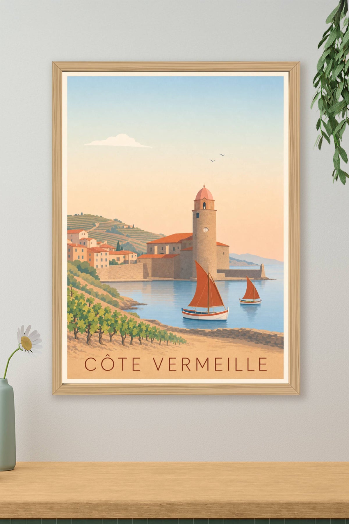 Affiche de la Côte Vermeille - Poster de Collioure