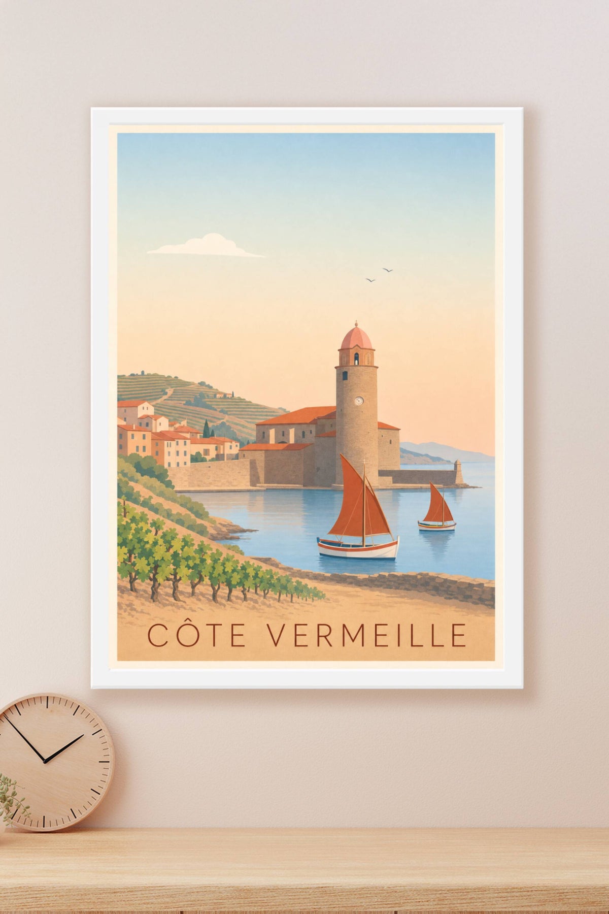Affiche de la Côte Vermeille - Poster de Collioure
