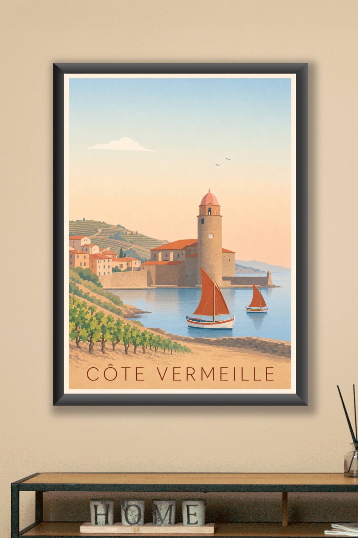 Affiche de la Côte Vermeille - Poster de Collioure