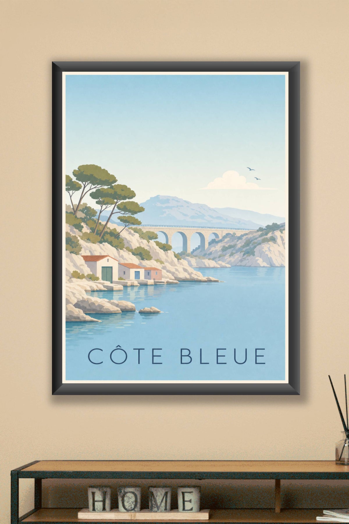 Affiche de la Côte Bleue - Poster de Carry-le-Rouet