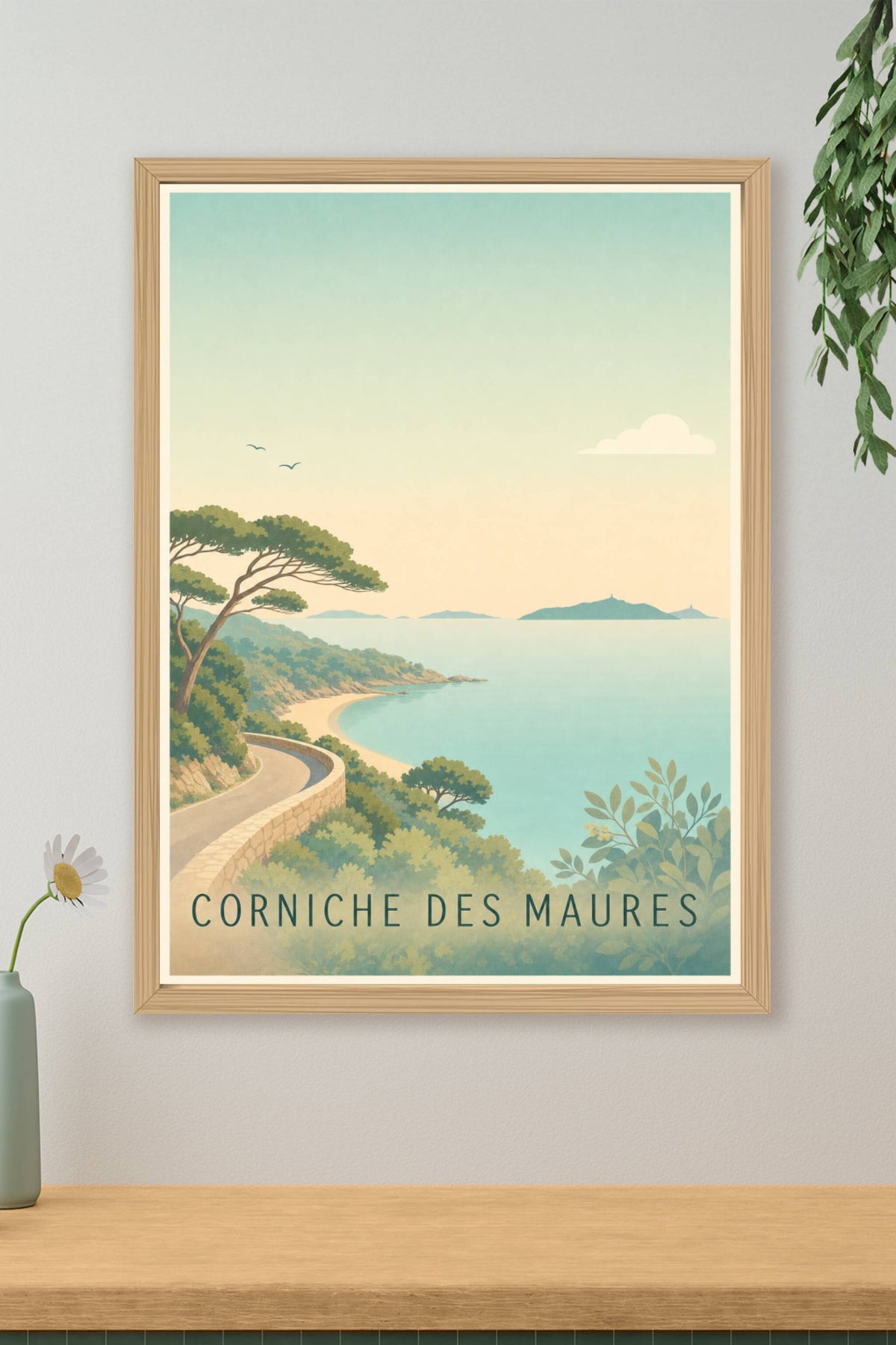Affiche de la Corniche des Maures - Poster du Lavandou