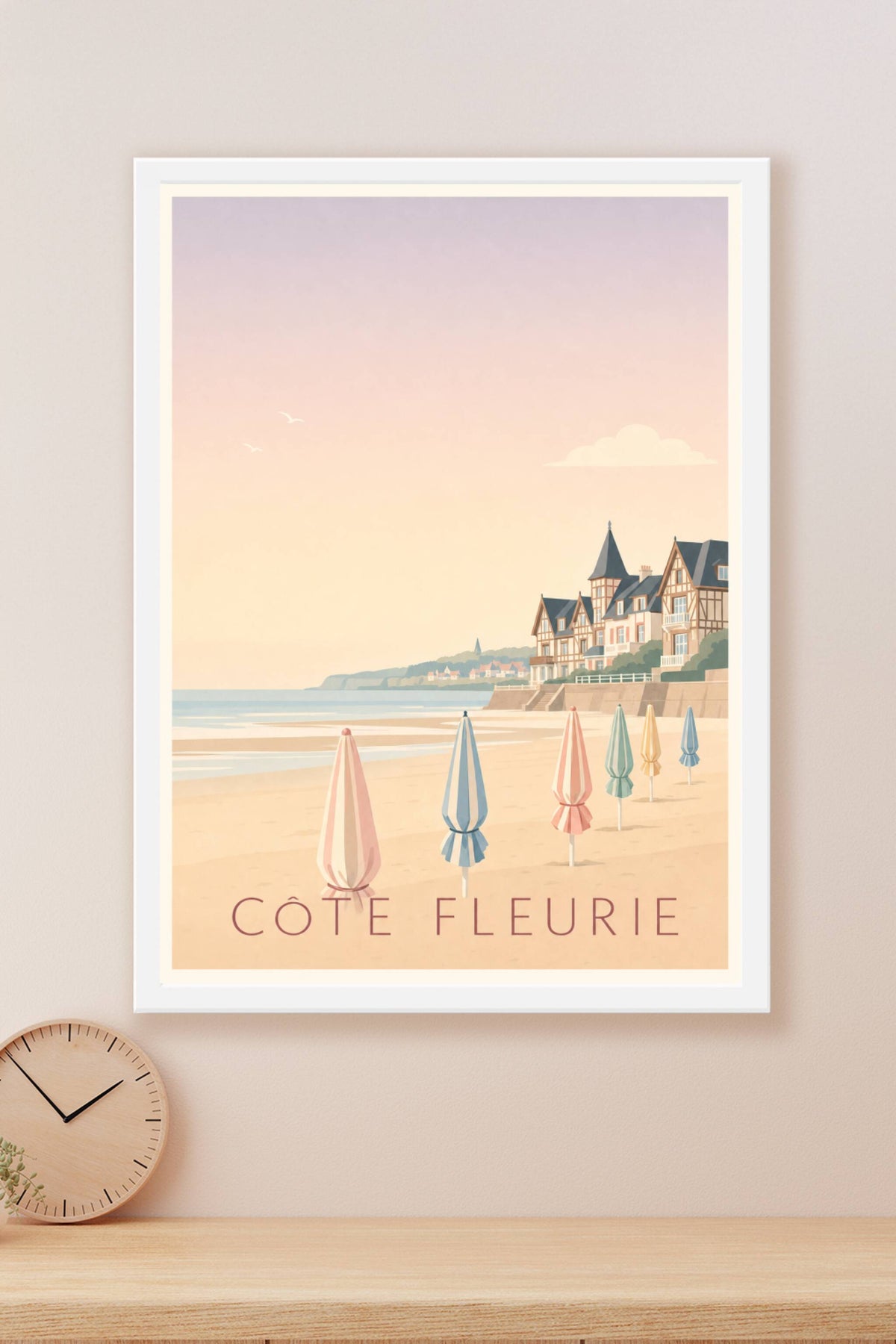 Affiche de la Côte Fleurie - Poster de Deauville