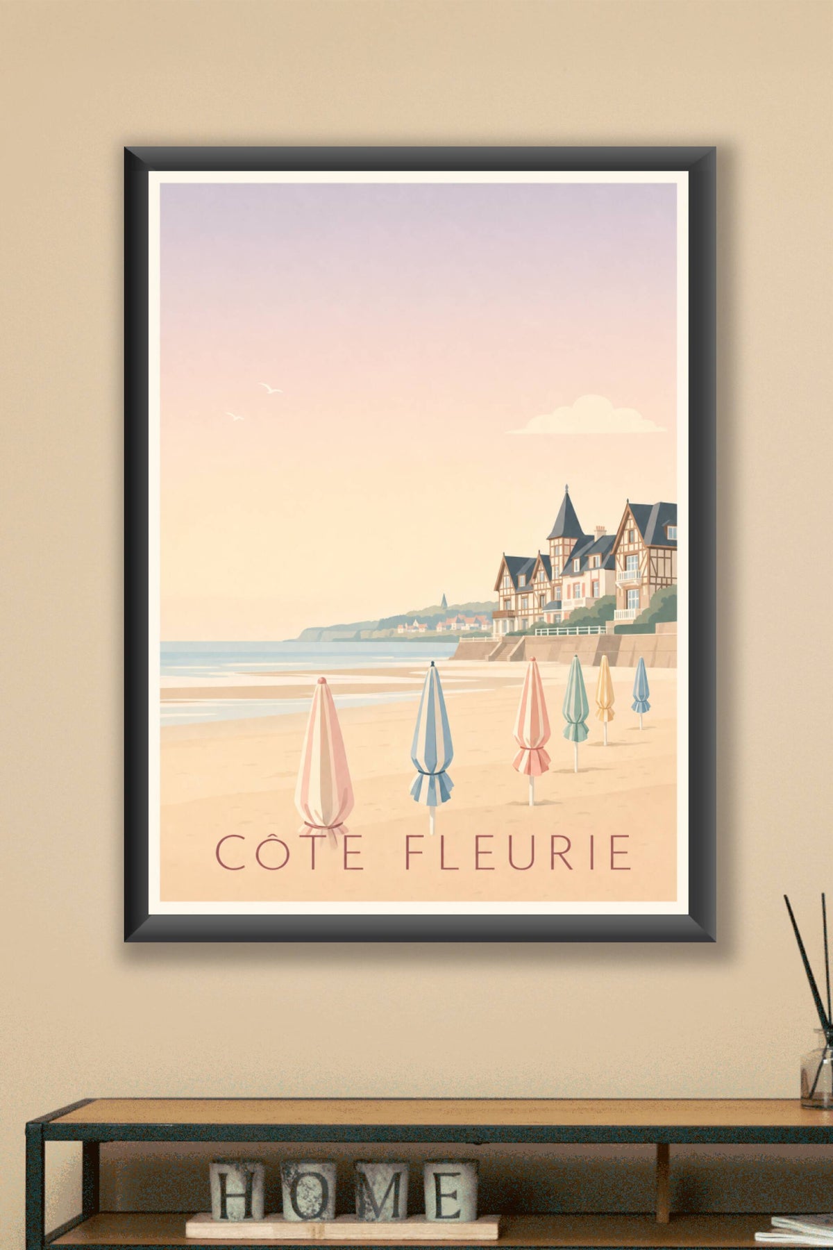 Affiche de la Côte Fleurie - Poster de Deauville