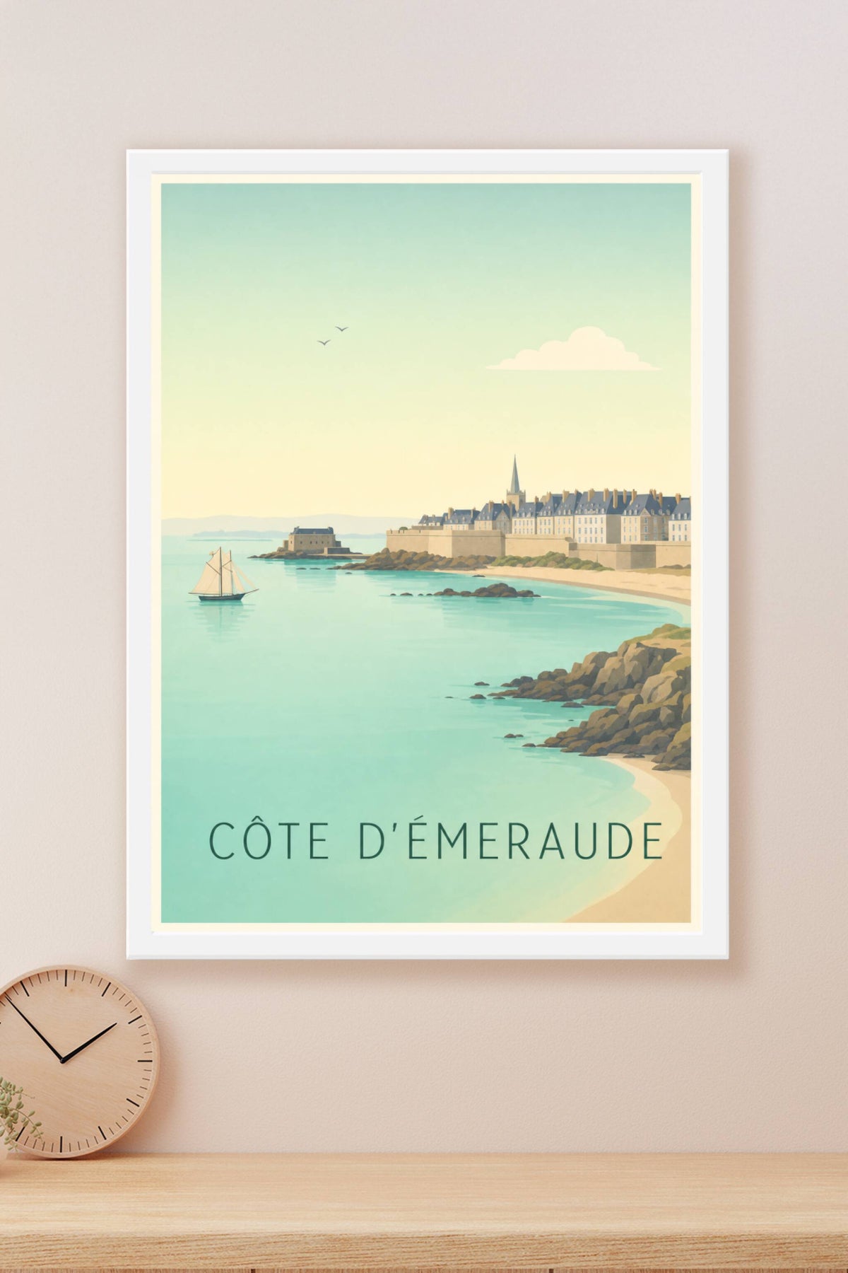 Affiche de la Côte d'Émeraude - Poster de Saint-Malo