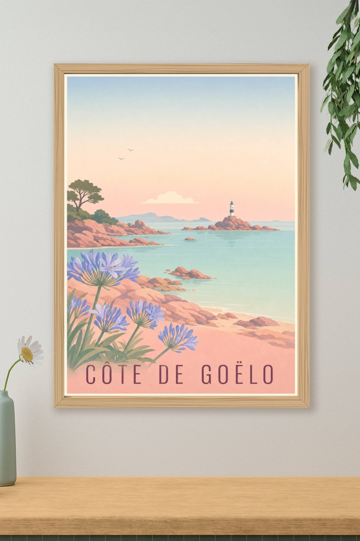 Affiche de la Côte de Goëlo - Poster de l'île de Bréhat
