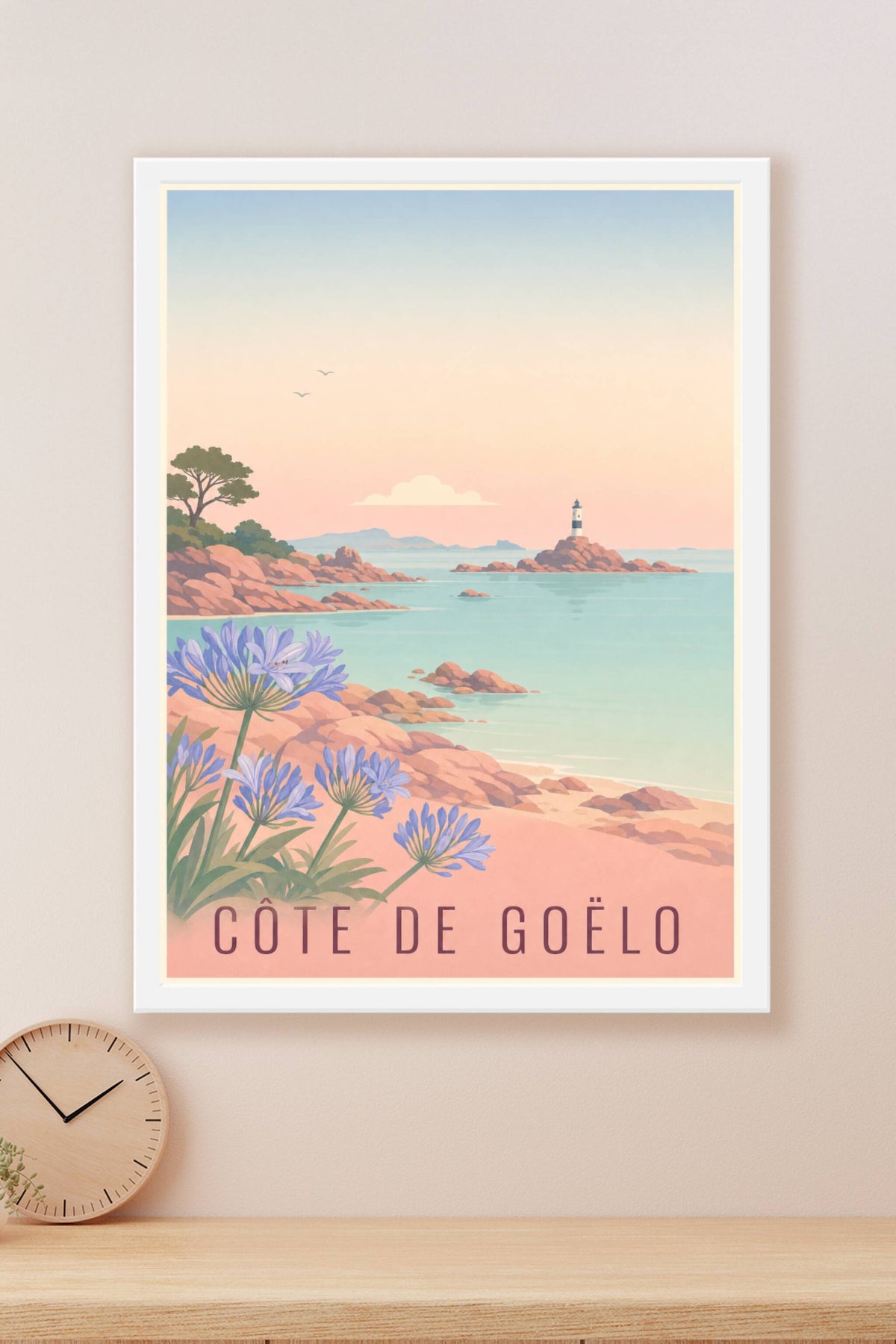 Affiche de la Côte de Goëlo - Poster de l'île de Bréhat