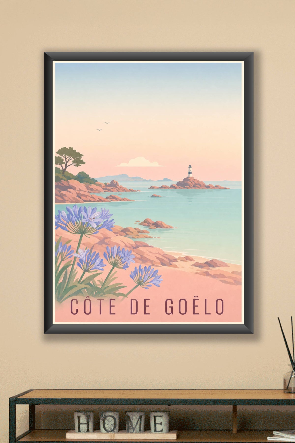 Affiche de la Côte de Goëlo - Poster de l'île de Bréhat