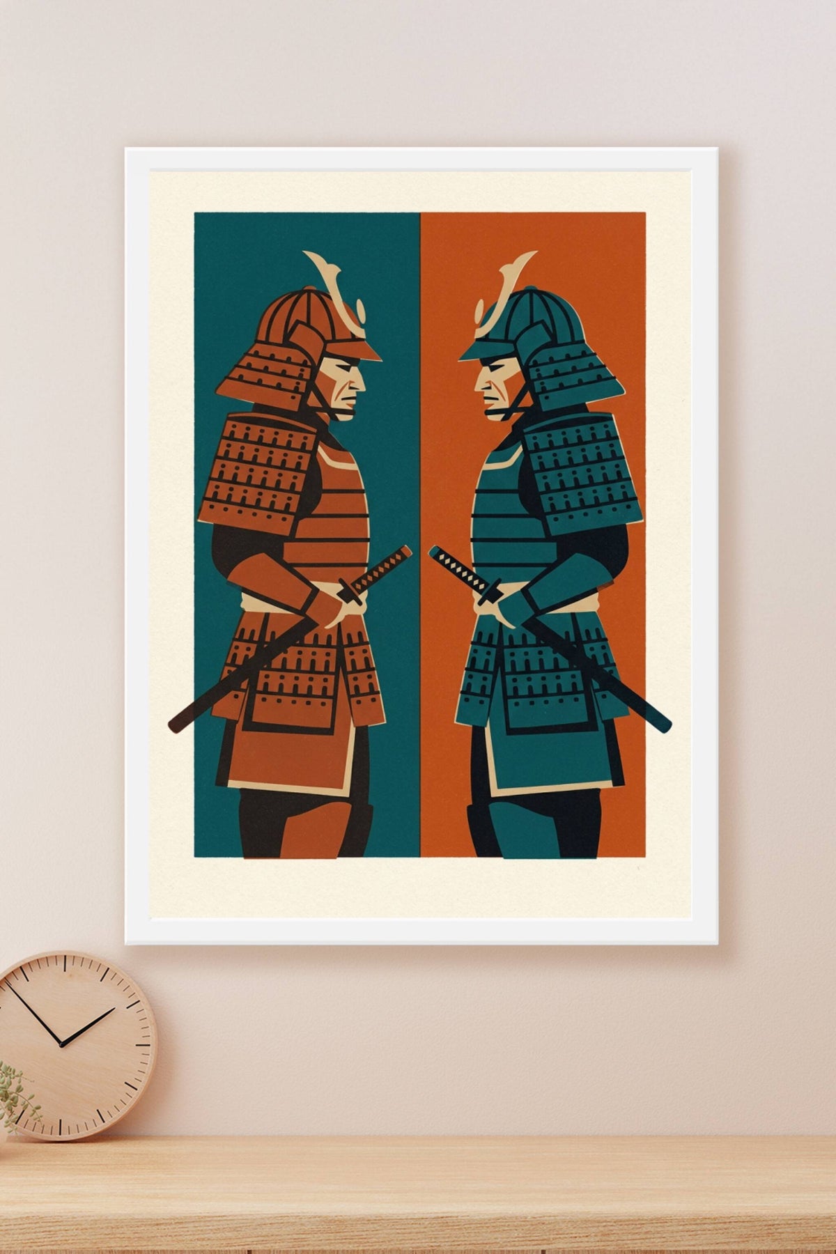 Affiche de Samouraïs Japonais, poster guerriers
