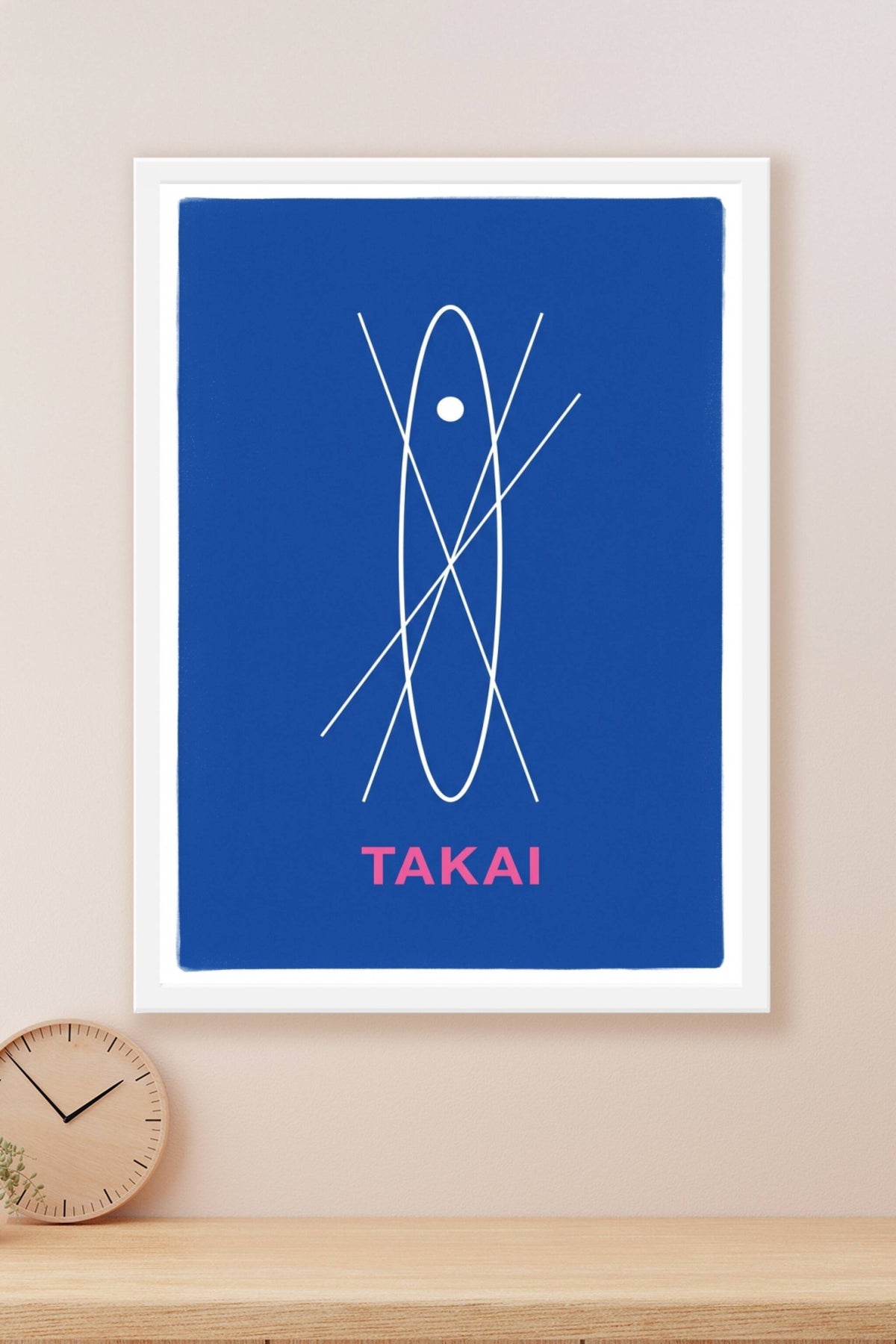 Affiche Takai, poster art japonais minimaliste