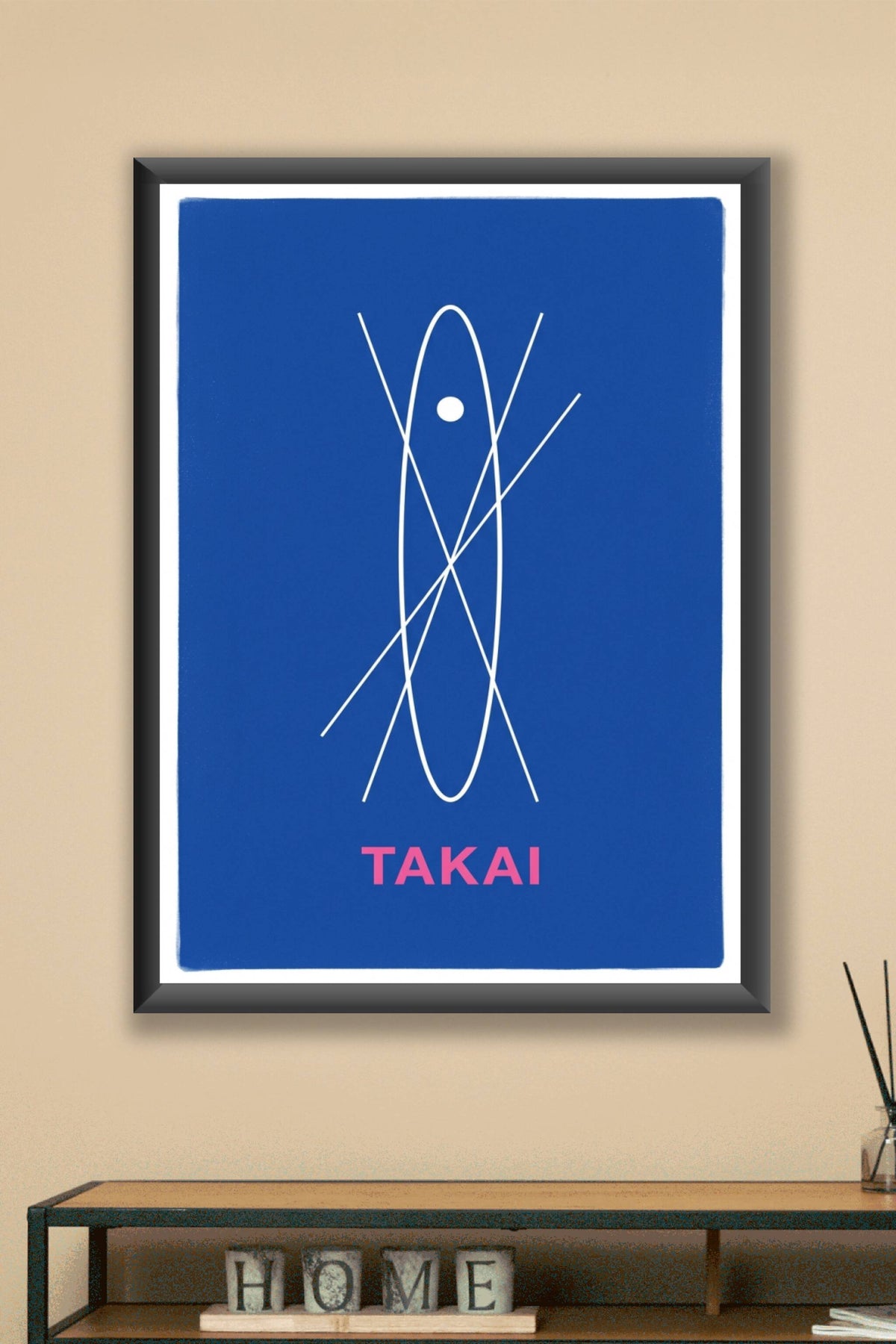 Affiche Takai, poster art japonais minimaliste