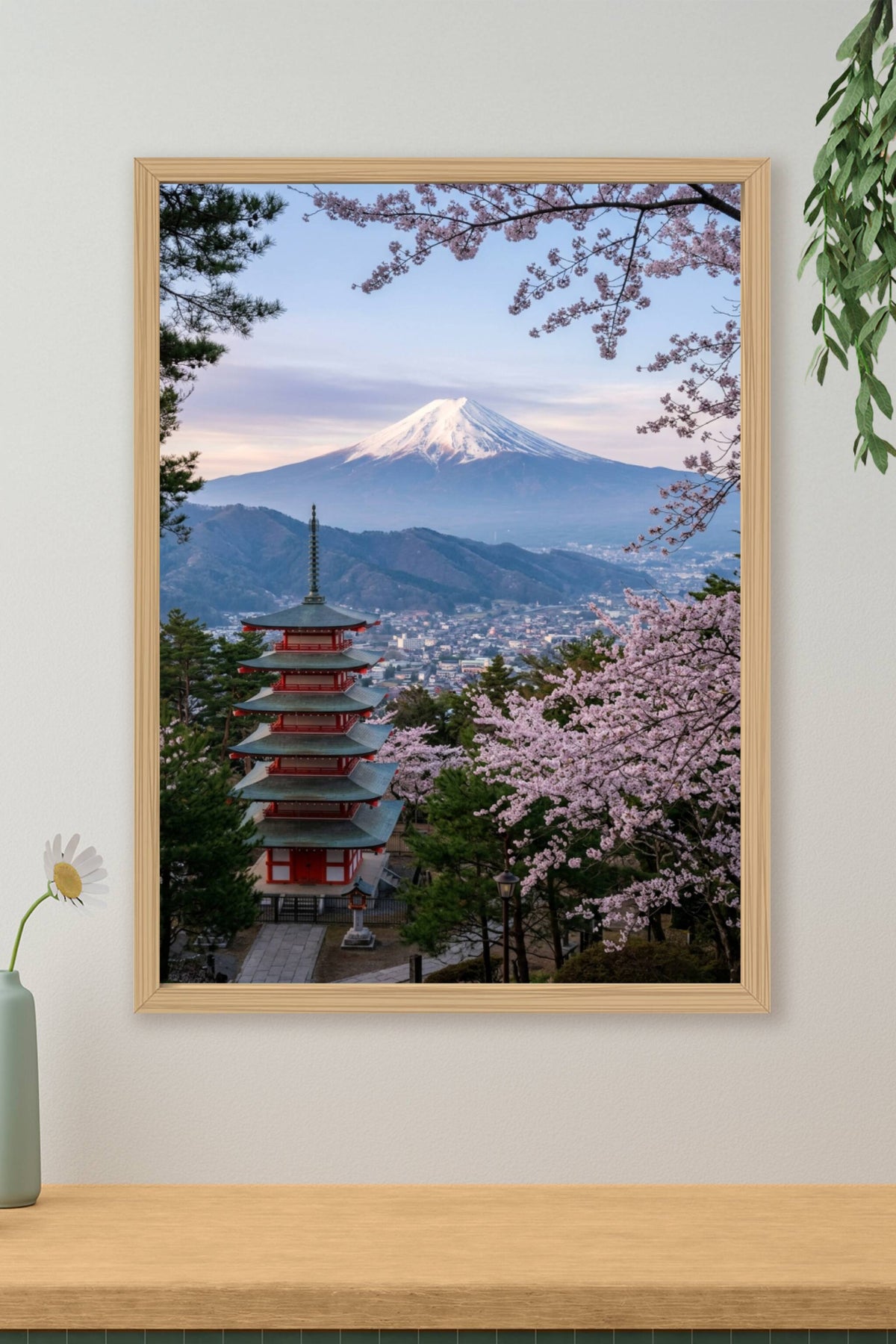 Affiche du Mont Fuji, Pagode Chureito Japon
