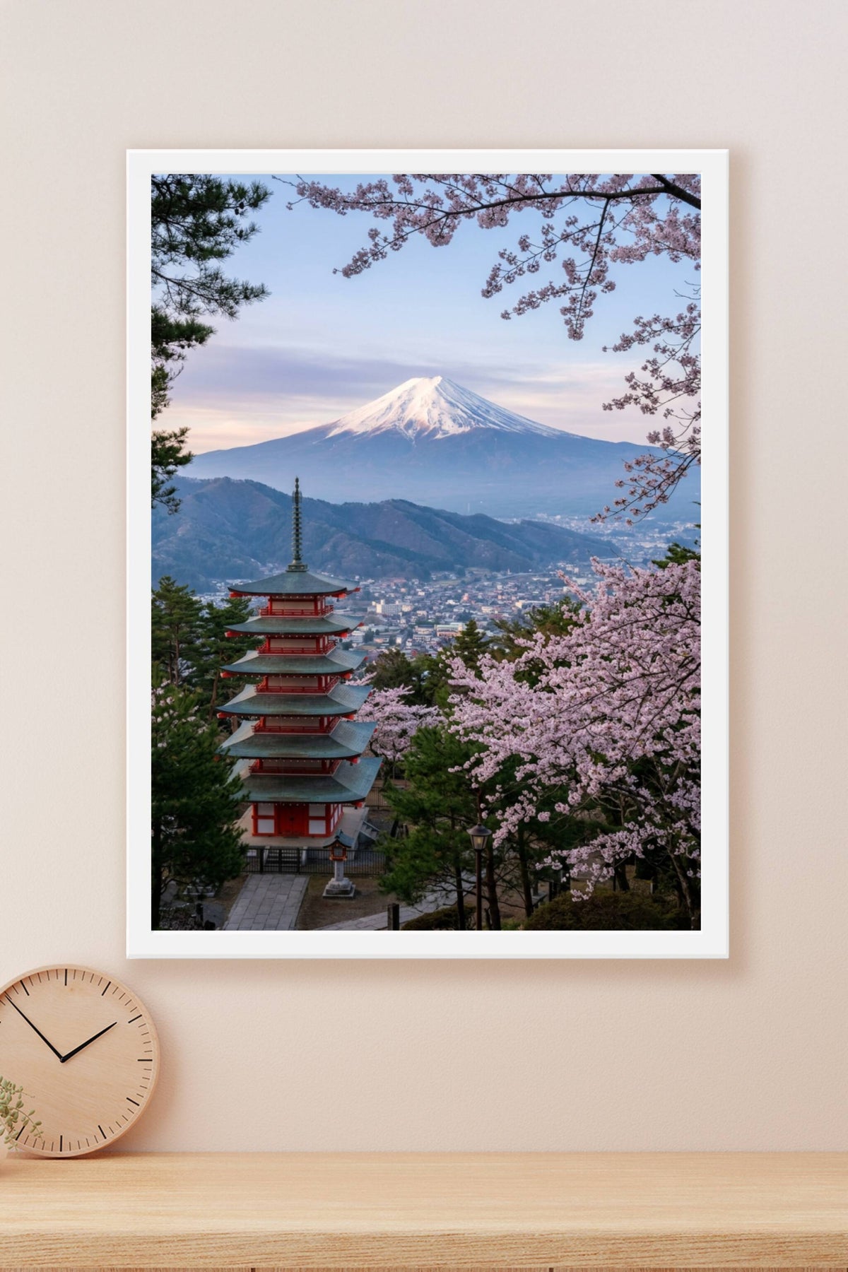 Affiche du Mont Fuji, Pagode Chureito Japon