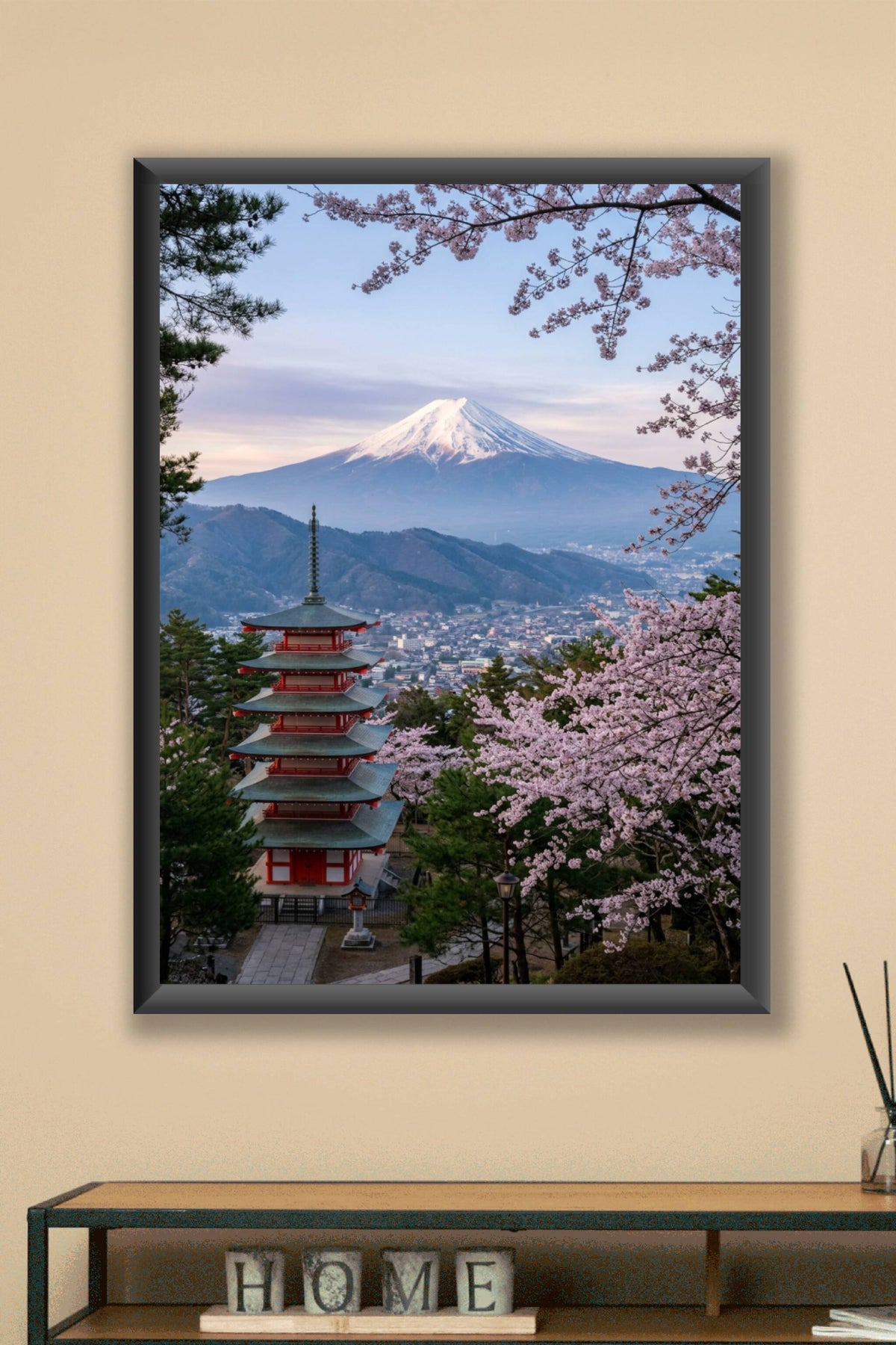 Affiche du Mont Fuji, Pagode Chureito Japon