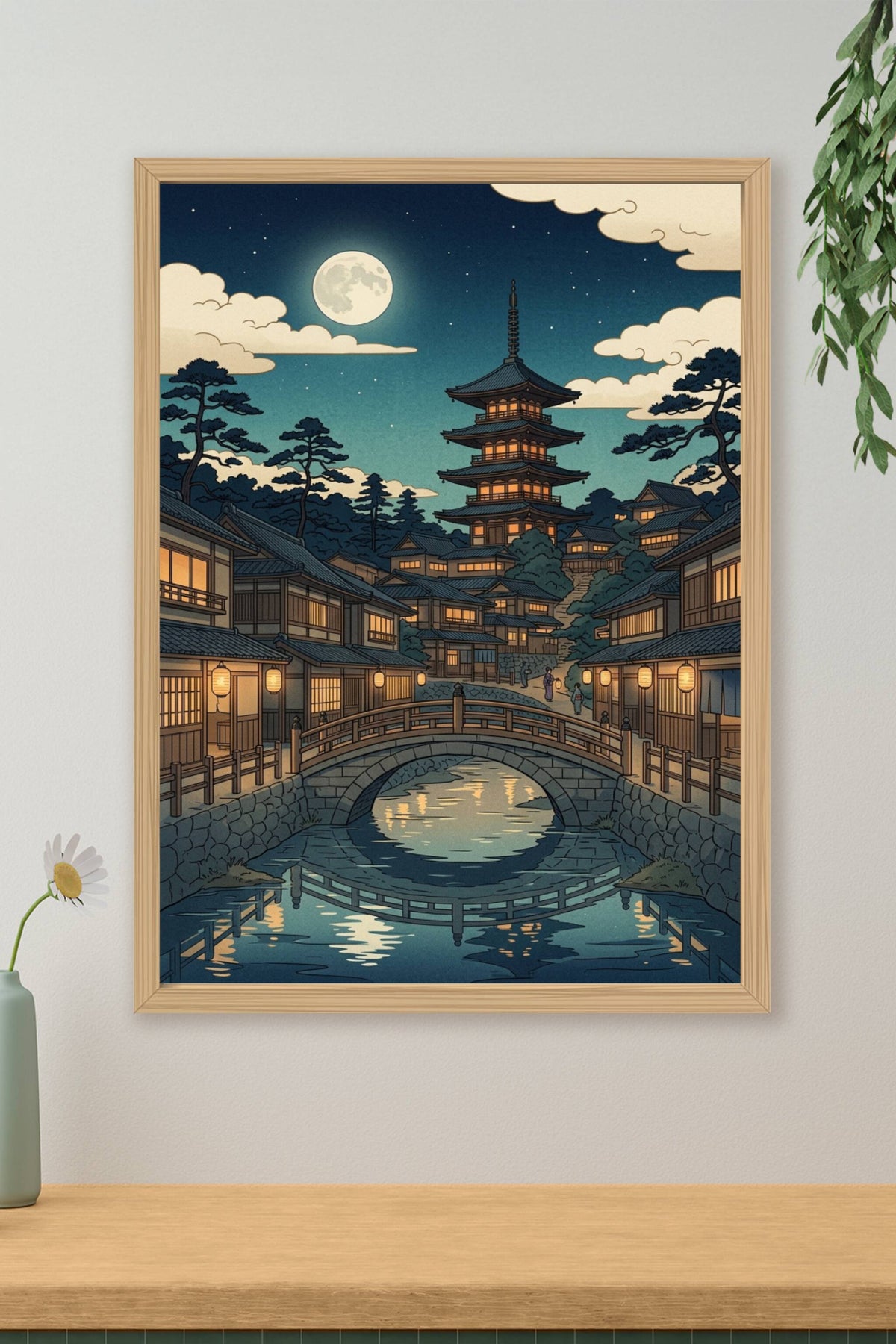 Affiche de Kyoto, poster pagode japonaise