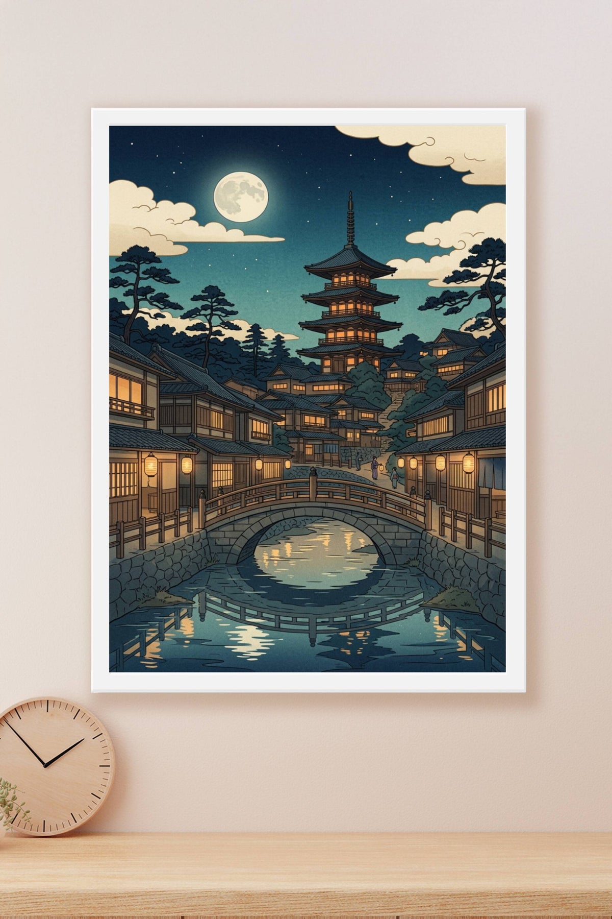 Affiche de Kyoto, poster pagode japonaise