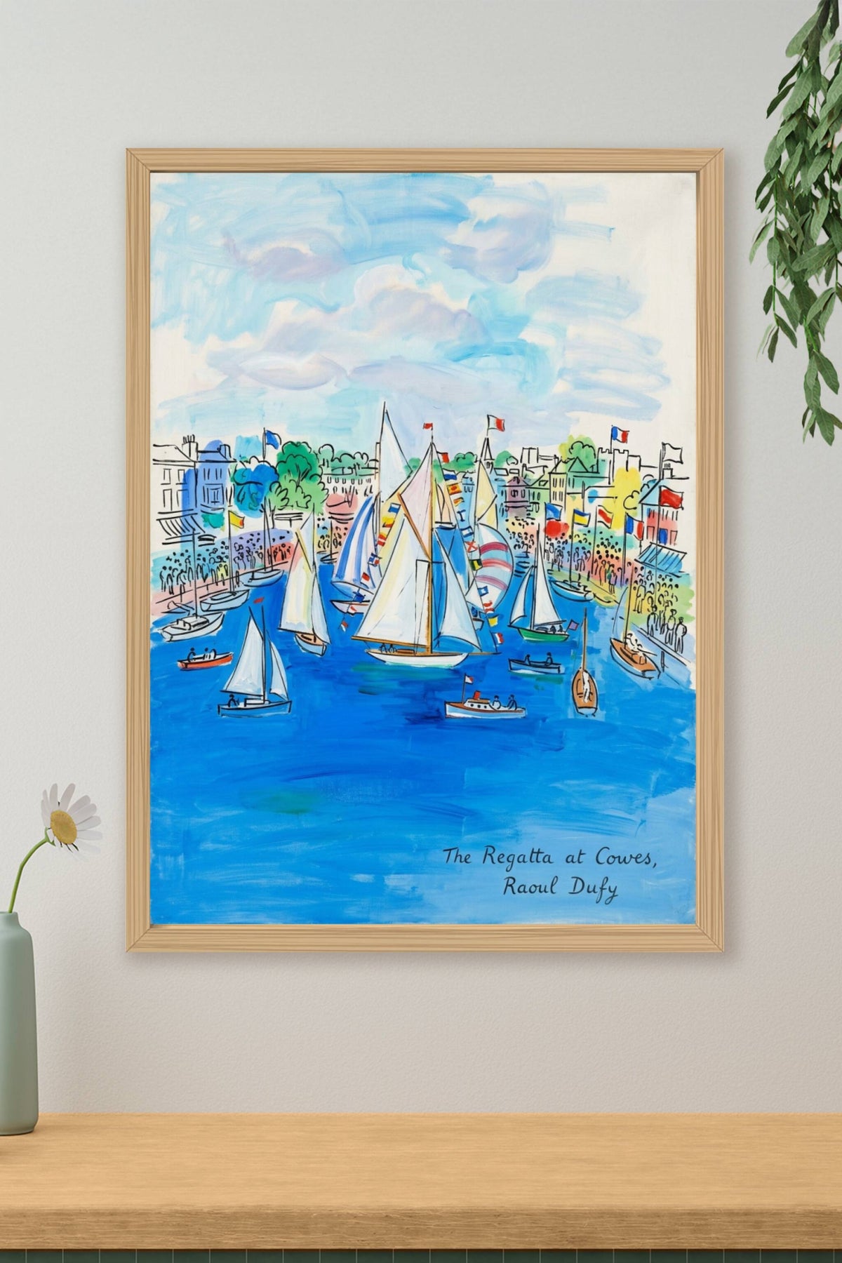 Affiche de la Régate à Cowes, poster Raoul Dufy