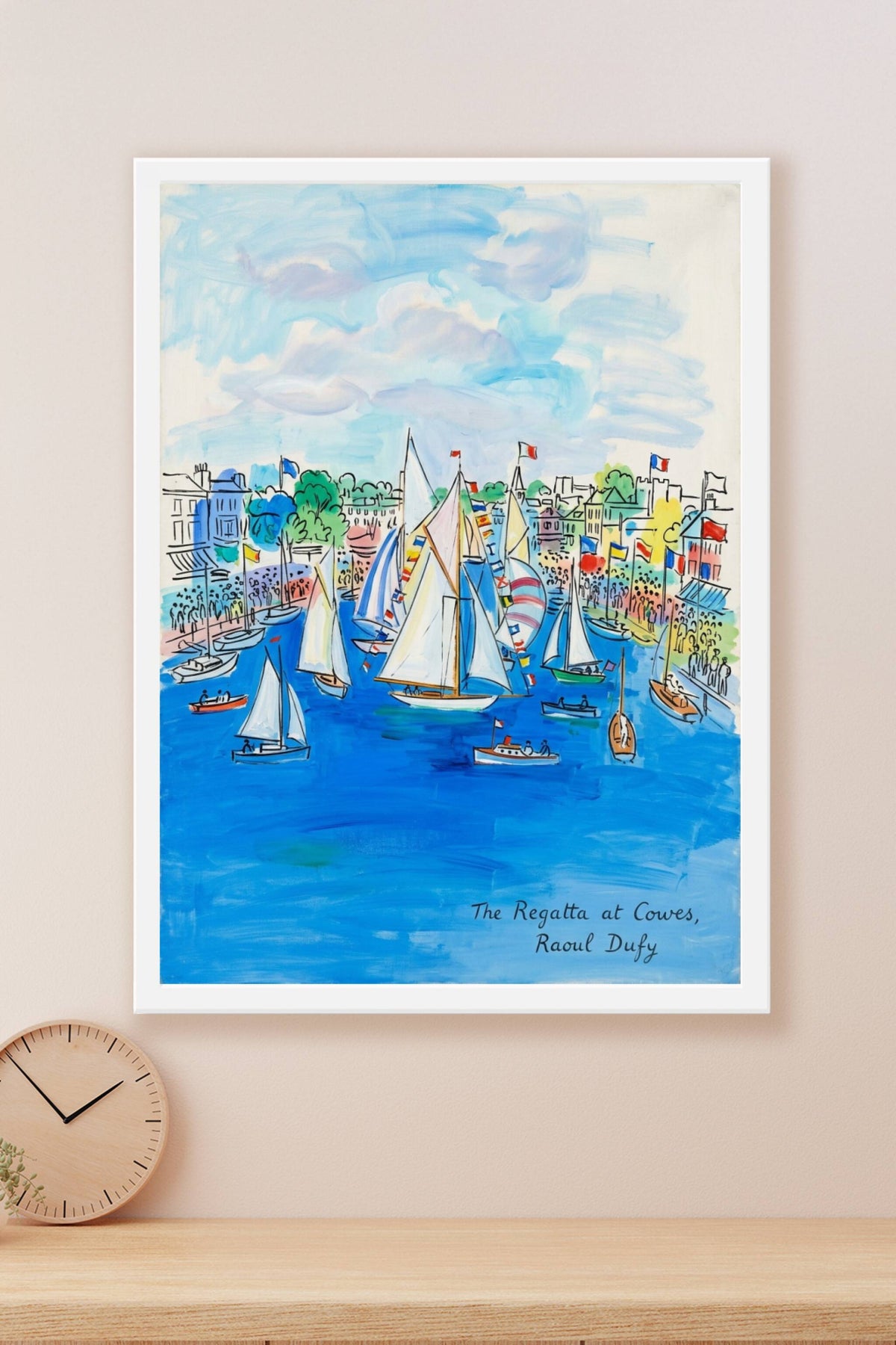 Affiche de la Régate à Cowes, poster Raoul Dufy
