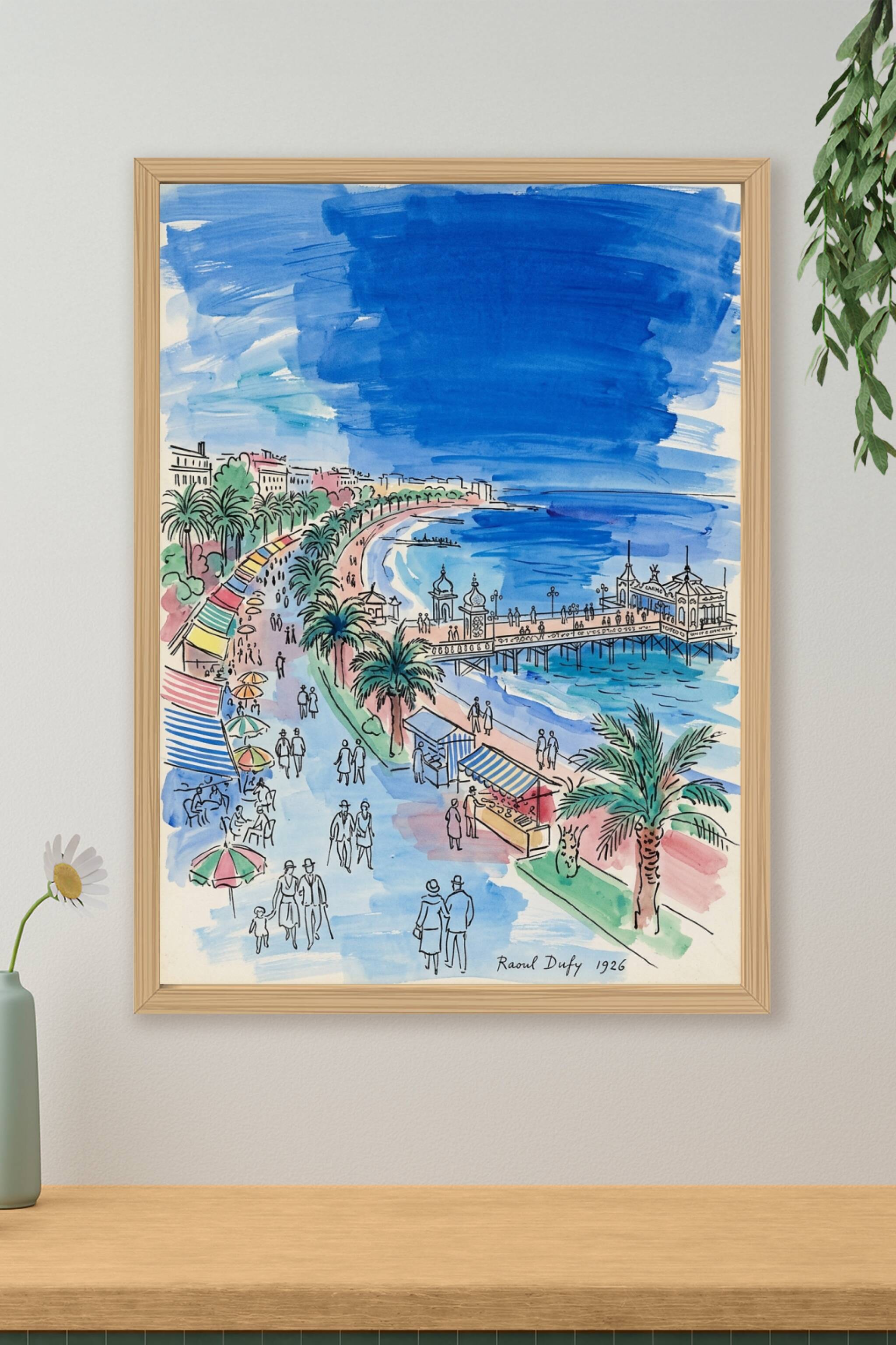 Affiche de Nice, poster Raoul Dufy 1926 | Afich