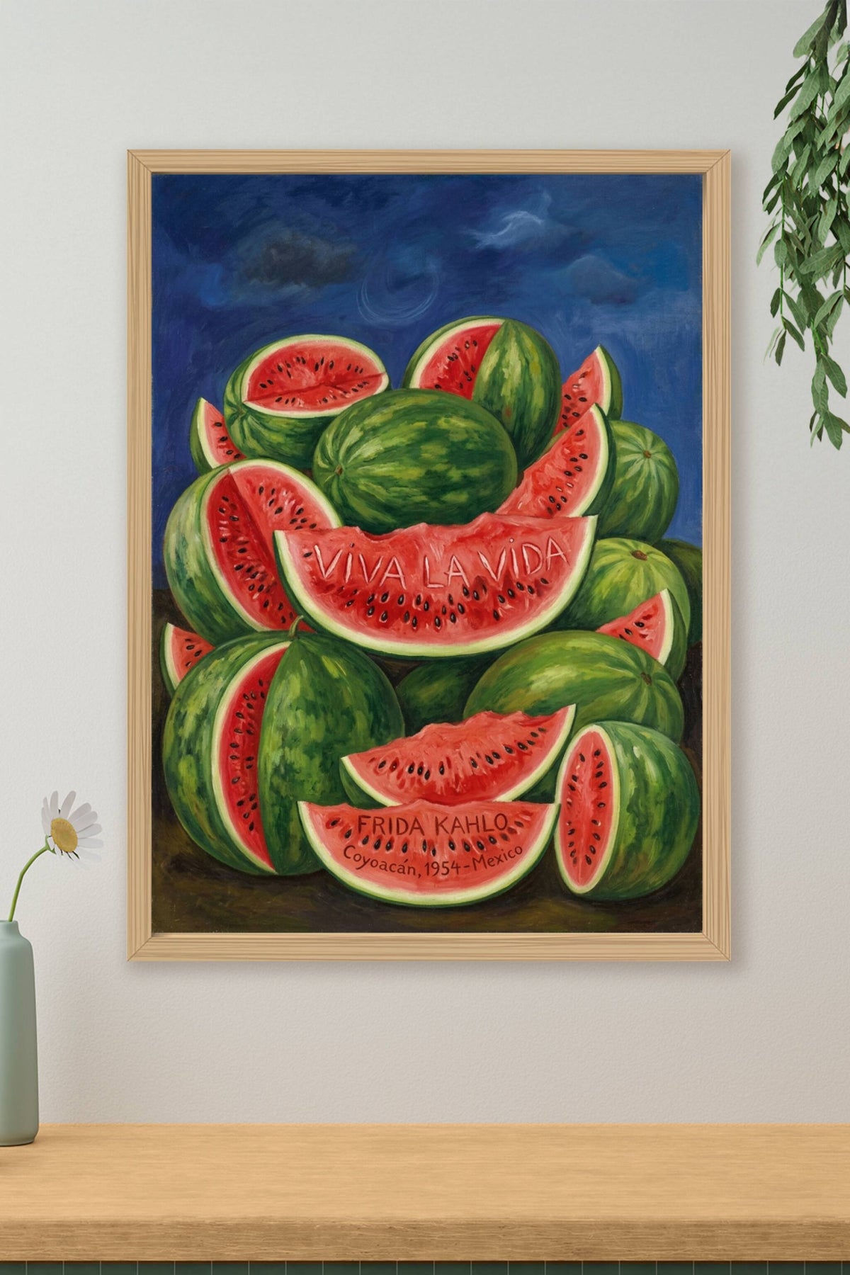 Affiche Viva la Vida, d'après Frida Kahlo