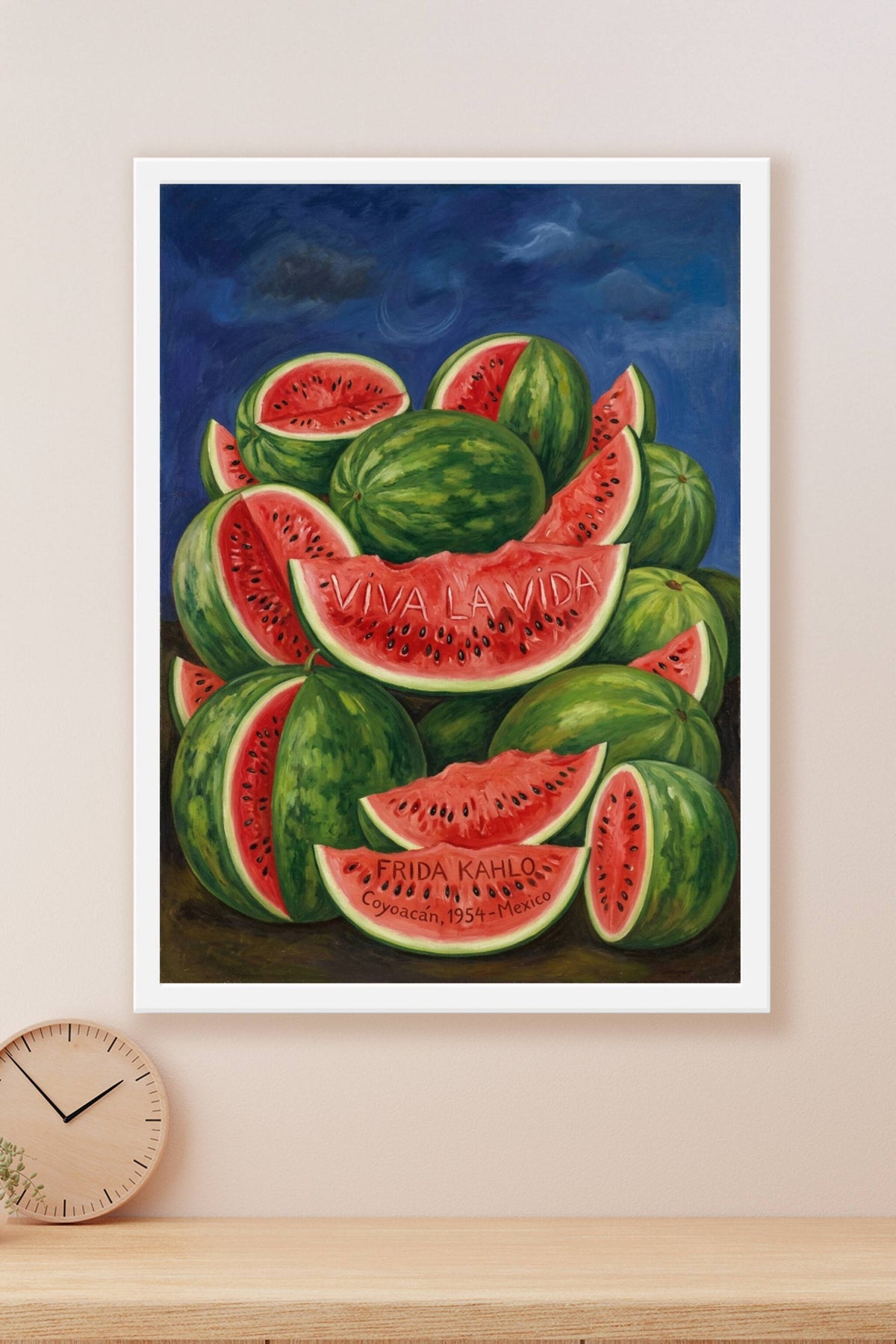 Affiche Viva la Vida, d'après Frida Kahlo