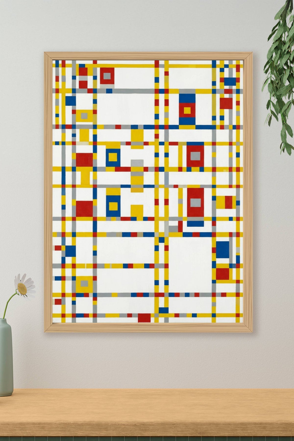 Poster de Broadway Boogie Woogie, Piet Mondrian