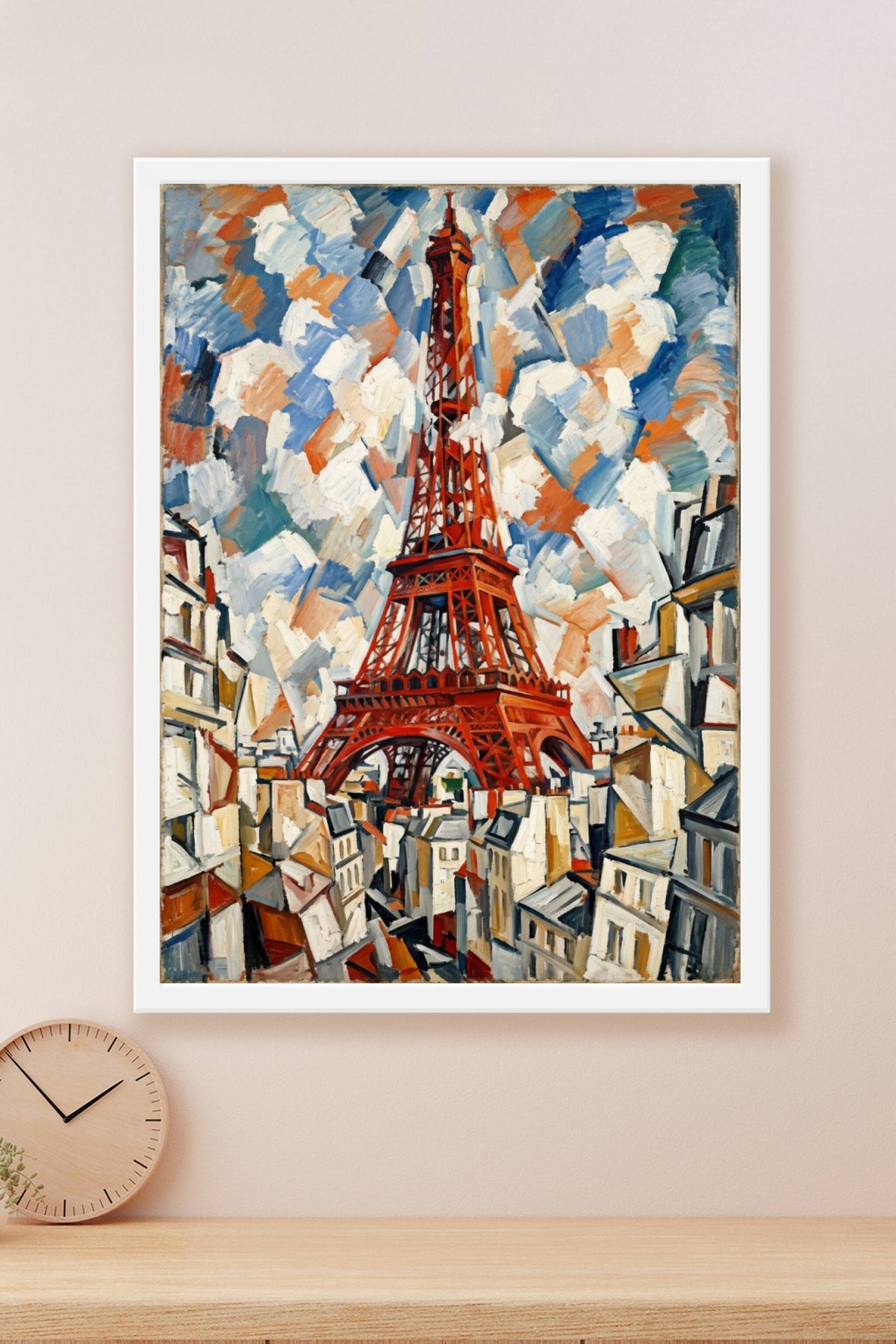 Affiche de la Tour Eiffel, poster cubisme