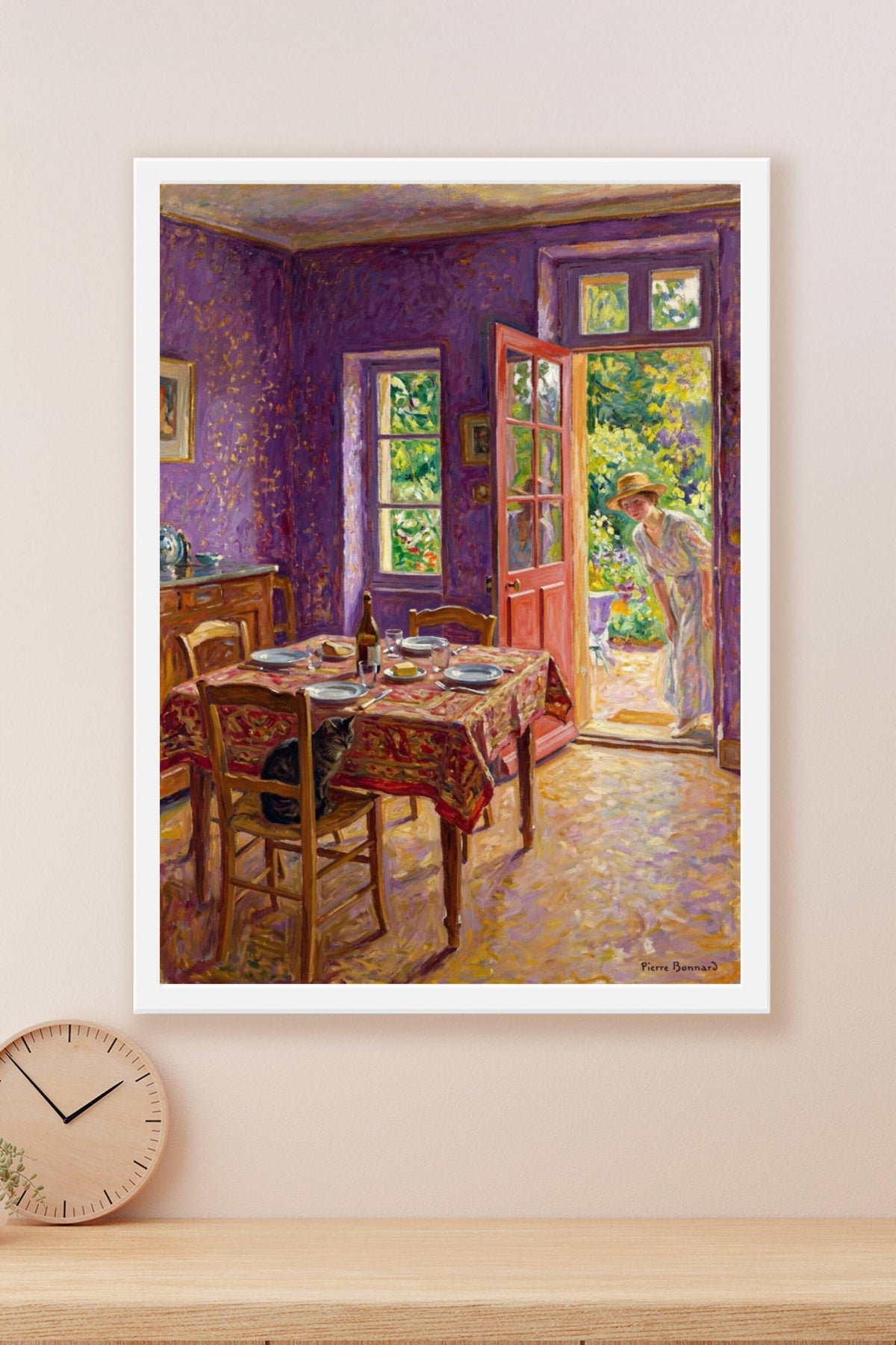 Poster de Pierre Bonnard, salle à manger violette