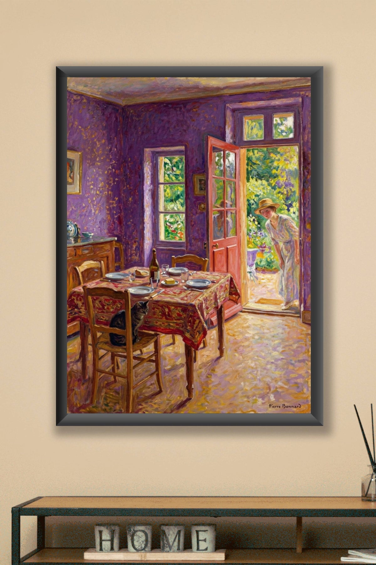 Poster de Pierre Bonnard, salle à manger violette