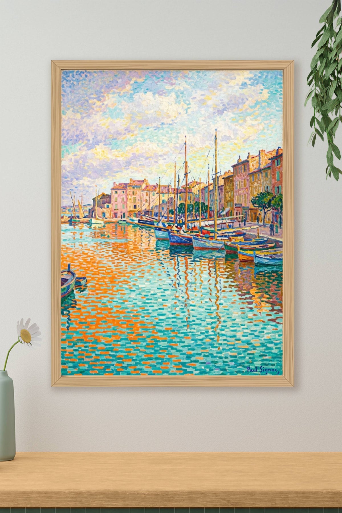 Poster de Saint-Tropez, pointillisme
