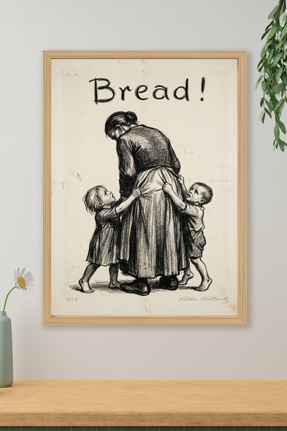 Affiche de Käthe Kollwitz, poster Bread 1924