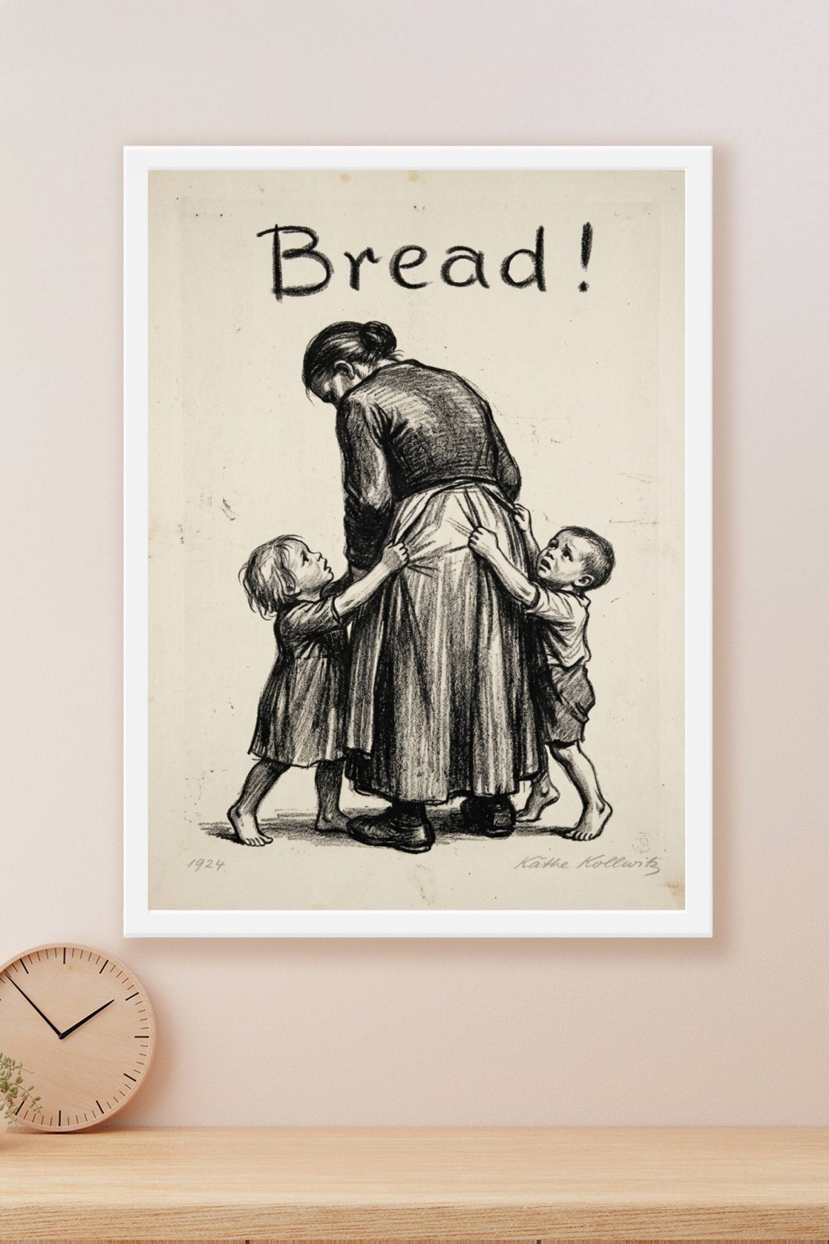 Affiche de Käthe Kollwitz, poster Bread 1924