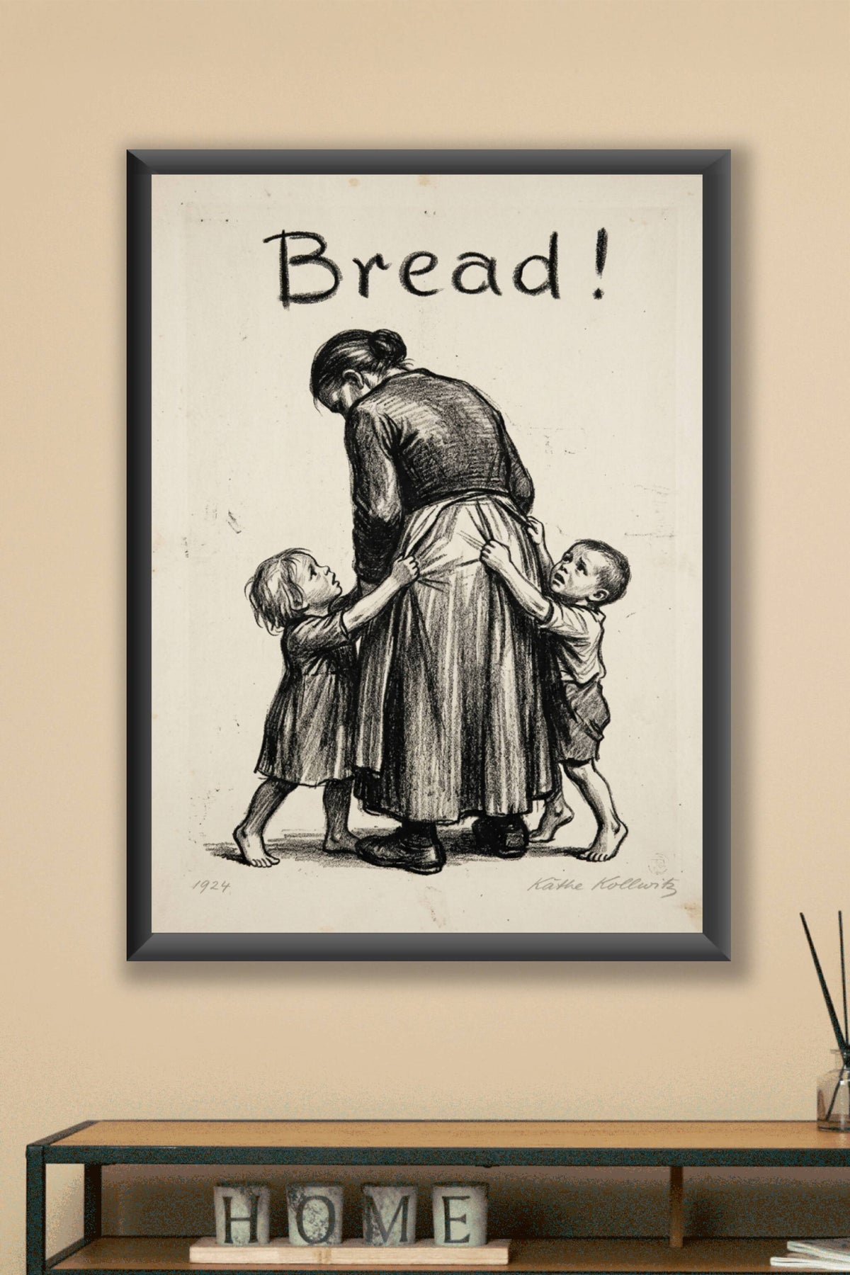 Affiche de Käthe Kollwitz, poster Bread 1924
