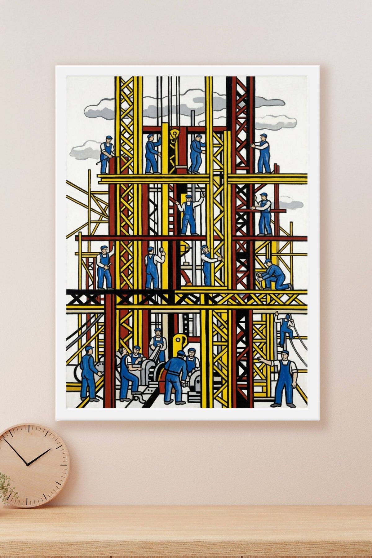 Affiche des Constructeurs, poster art moderne
